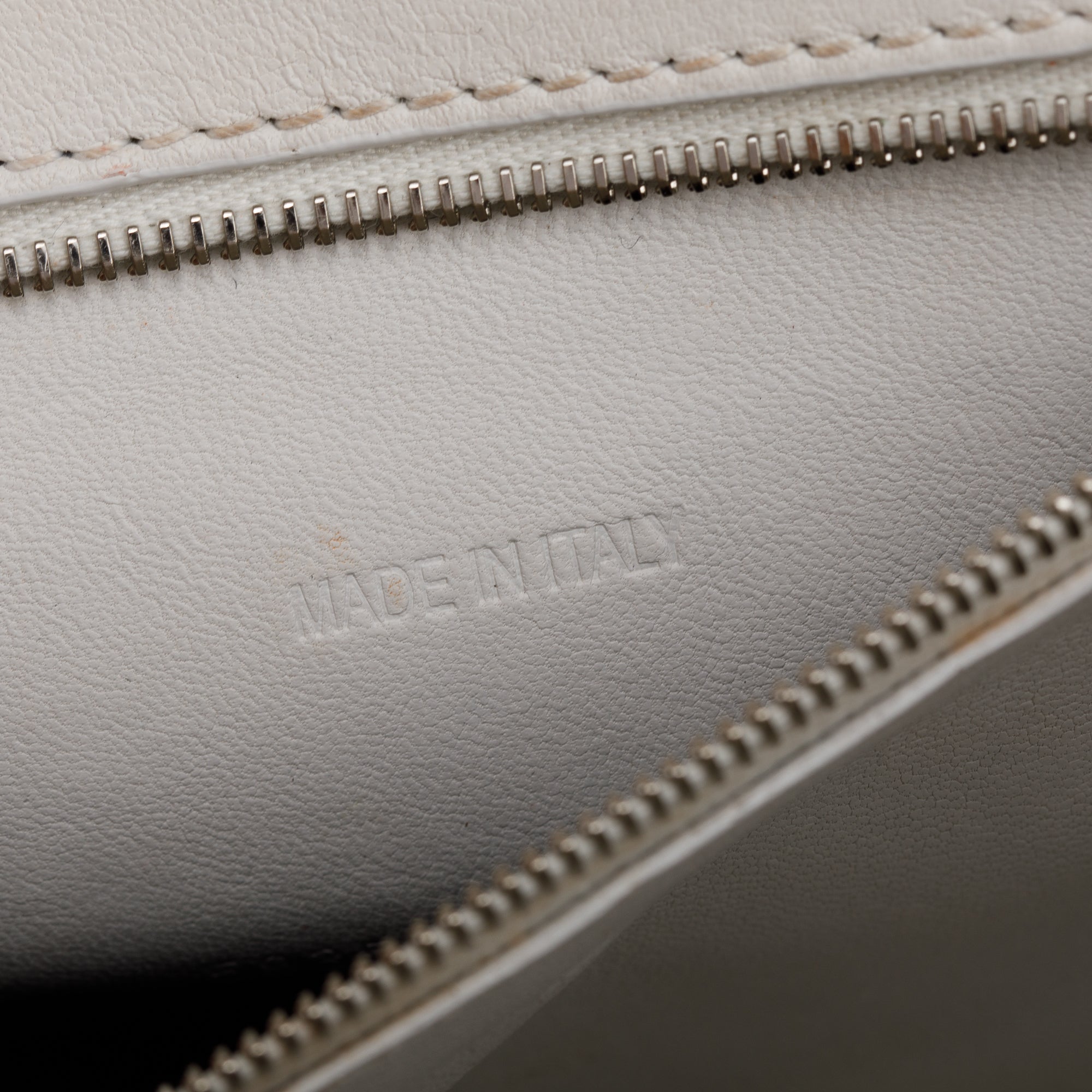 Balenciaga White Croc Embossed Leather Small Hourglass Top Handle Bag w/ Strap