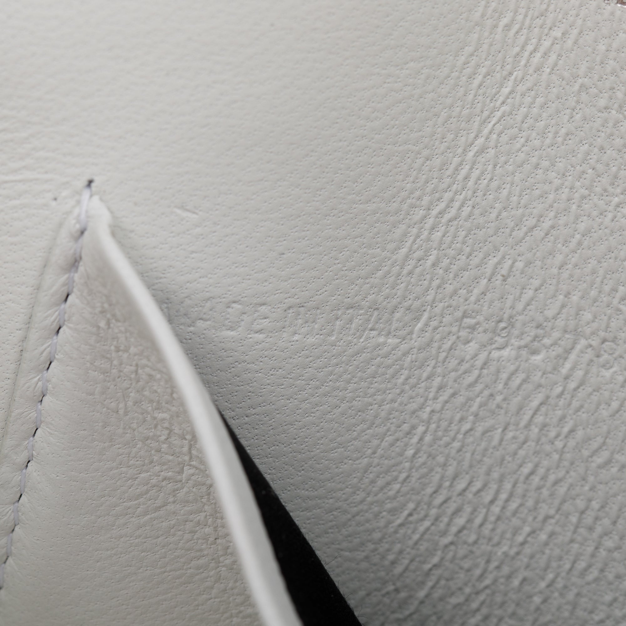 Balenciaga White Leather Everyday Continental Wallet on Chain