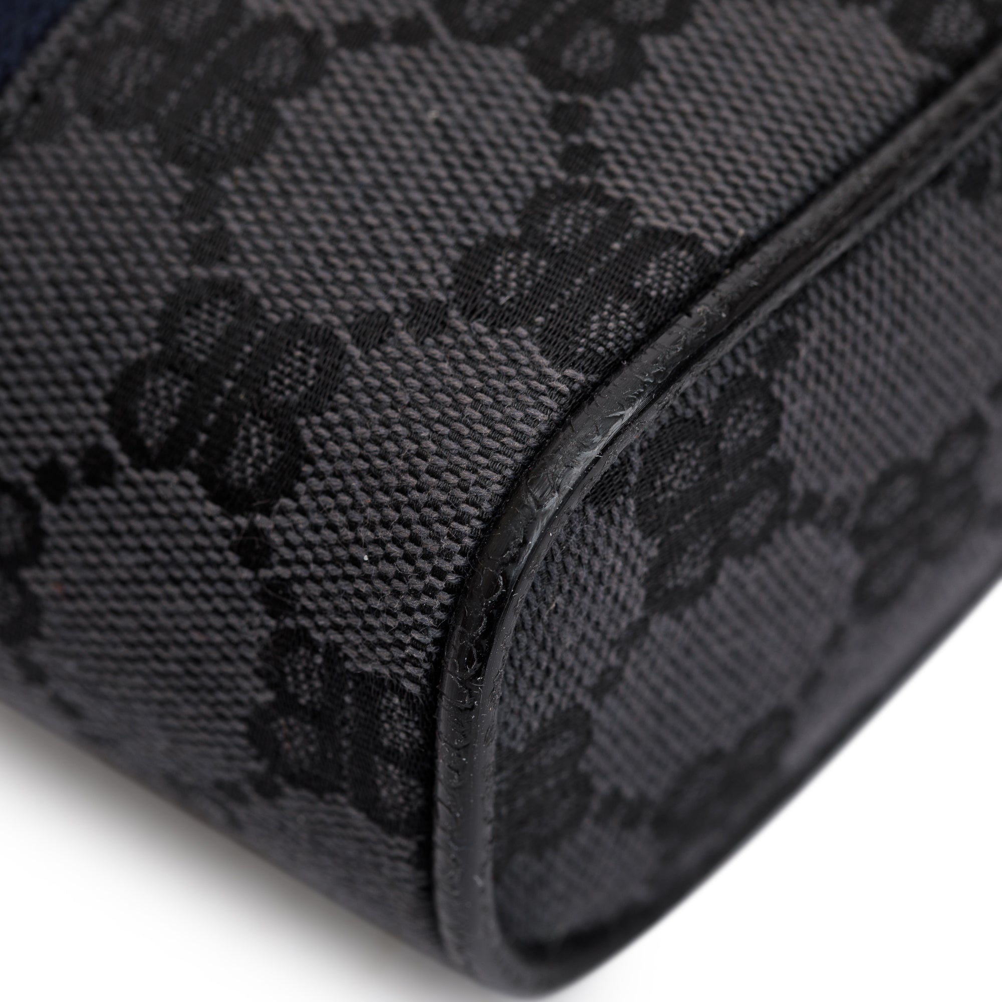 Balenciaga X Gucci The Hacker Project Black BB Supreme Canvas Web Mini Crossbody Bag w/ Box & Receipt