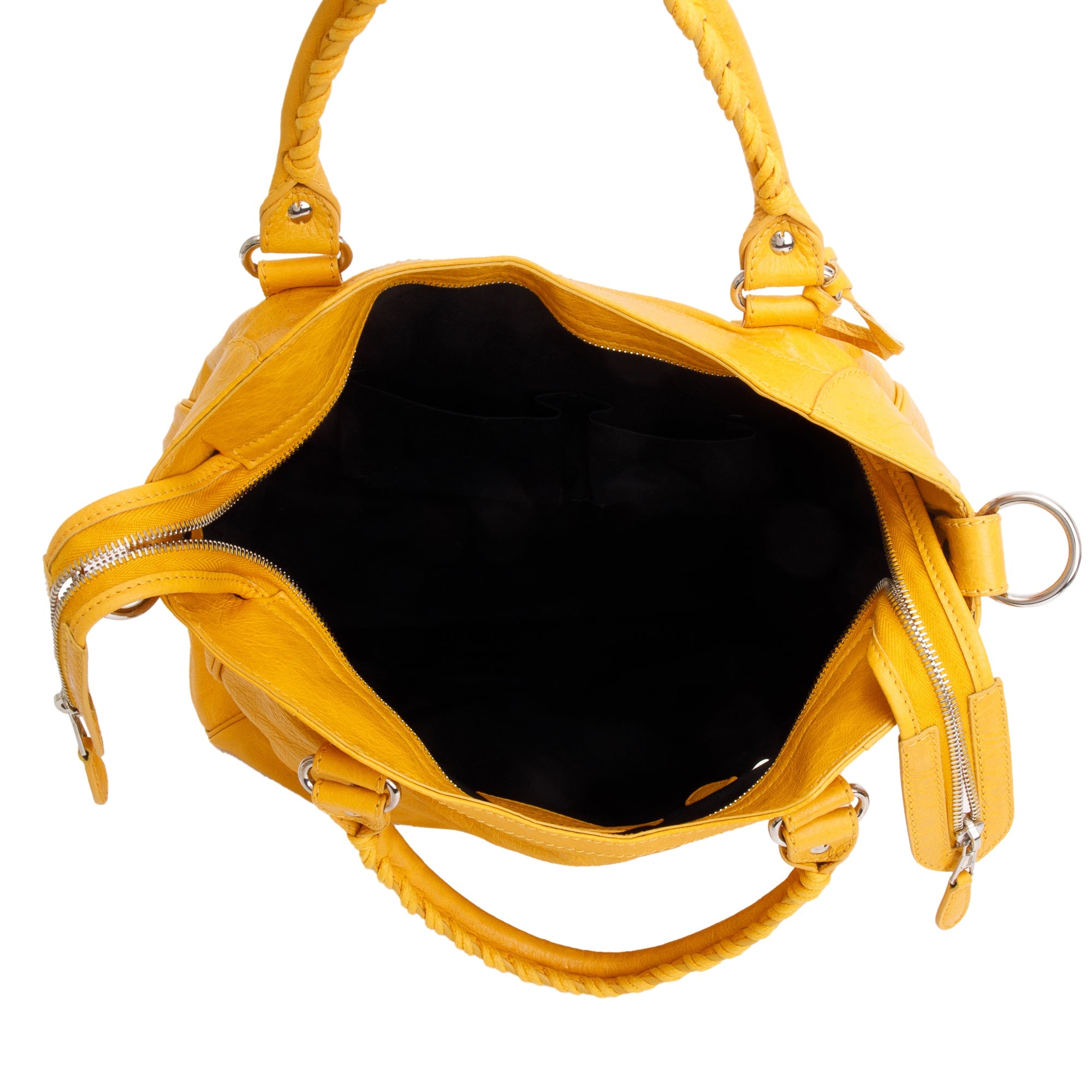 Balenciaga Yellow Agneau Leather Giant 12 Velo Bag