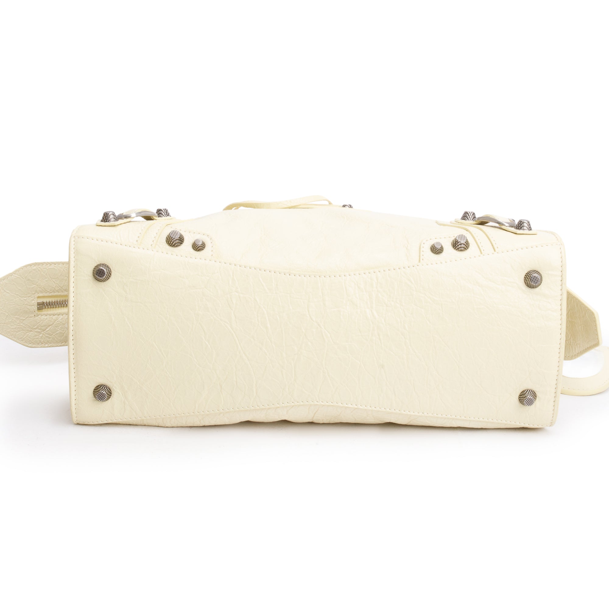 Balenciaga Yellow Arena Leather Small Neo Le Cagole Classic City Bag