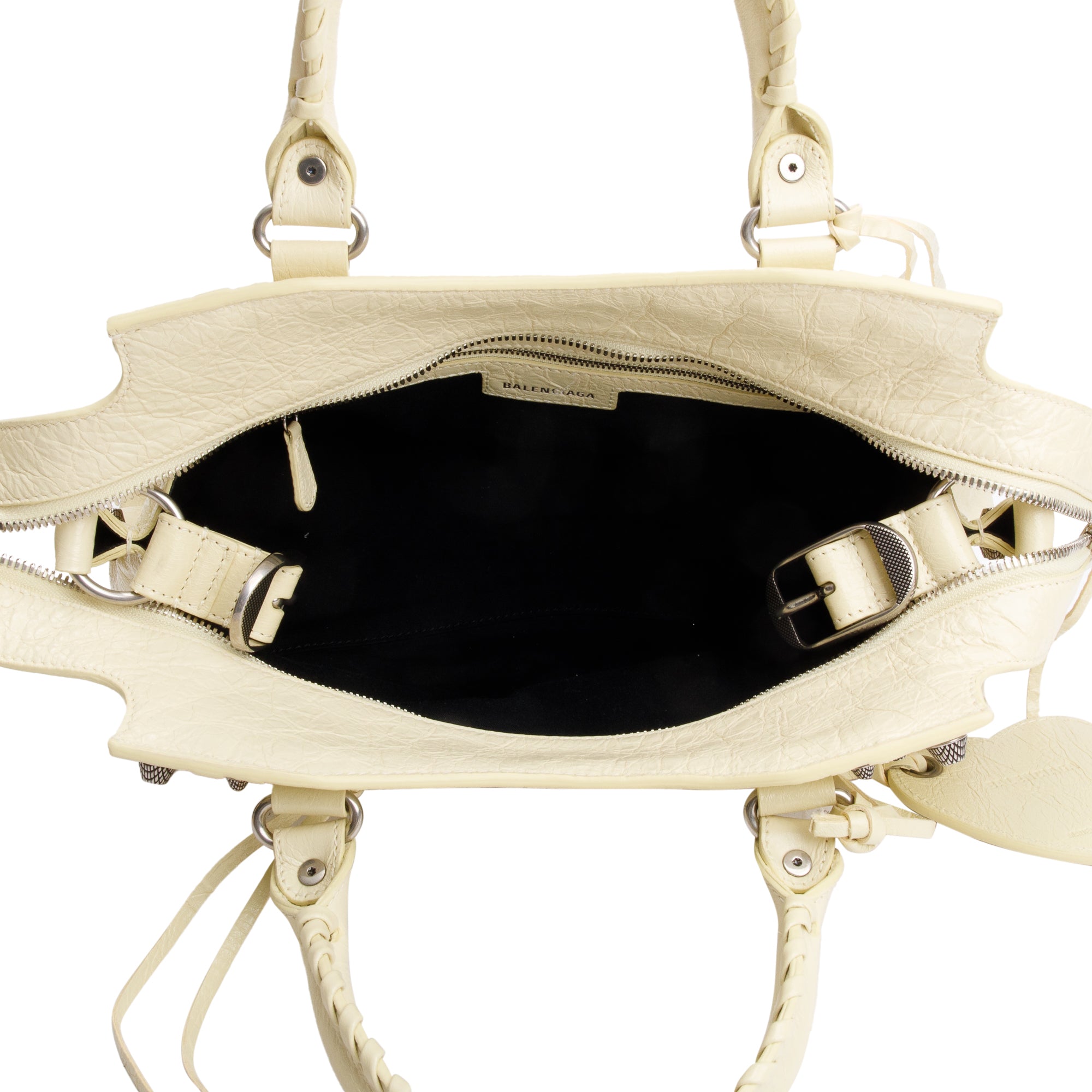 Balenciaga Yellow Arena Leather Small Neo Le Cagole Classic City Bag