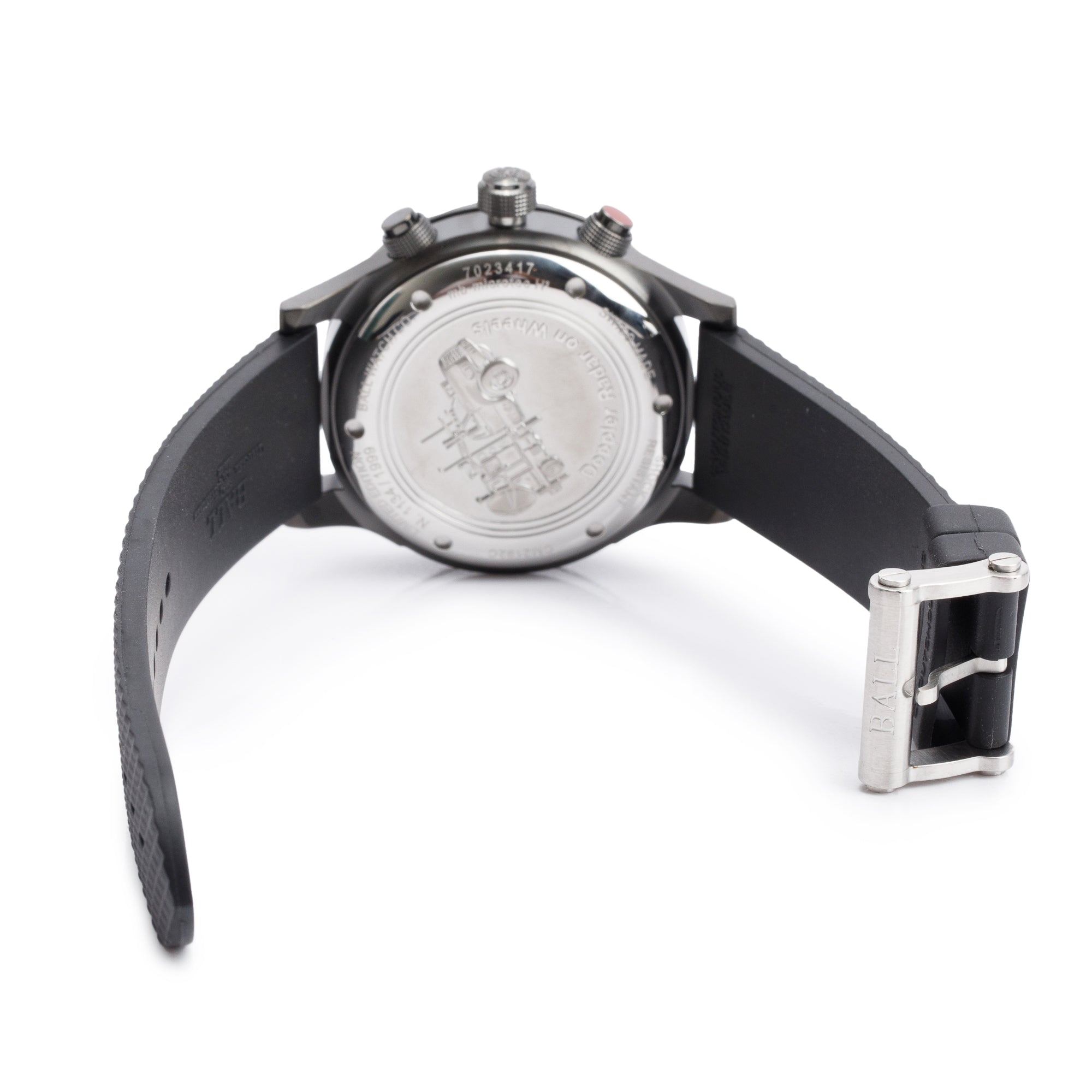 Ball 2023 Stainless Steel & Black DLC Fireman Storm Chaser 41 MM Automatic Chronograph Watch w/ Box & Papers