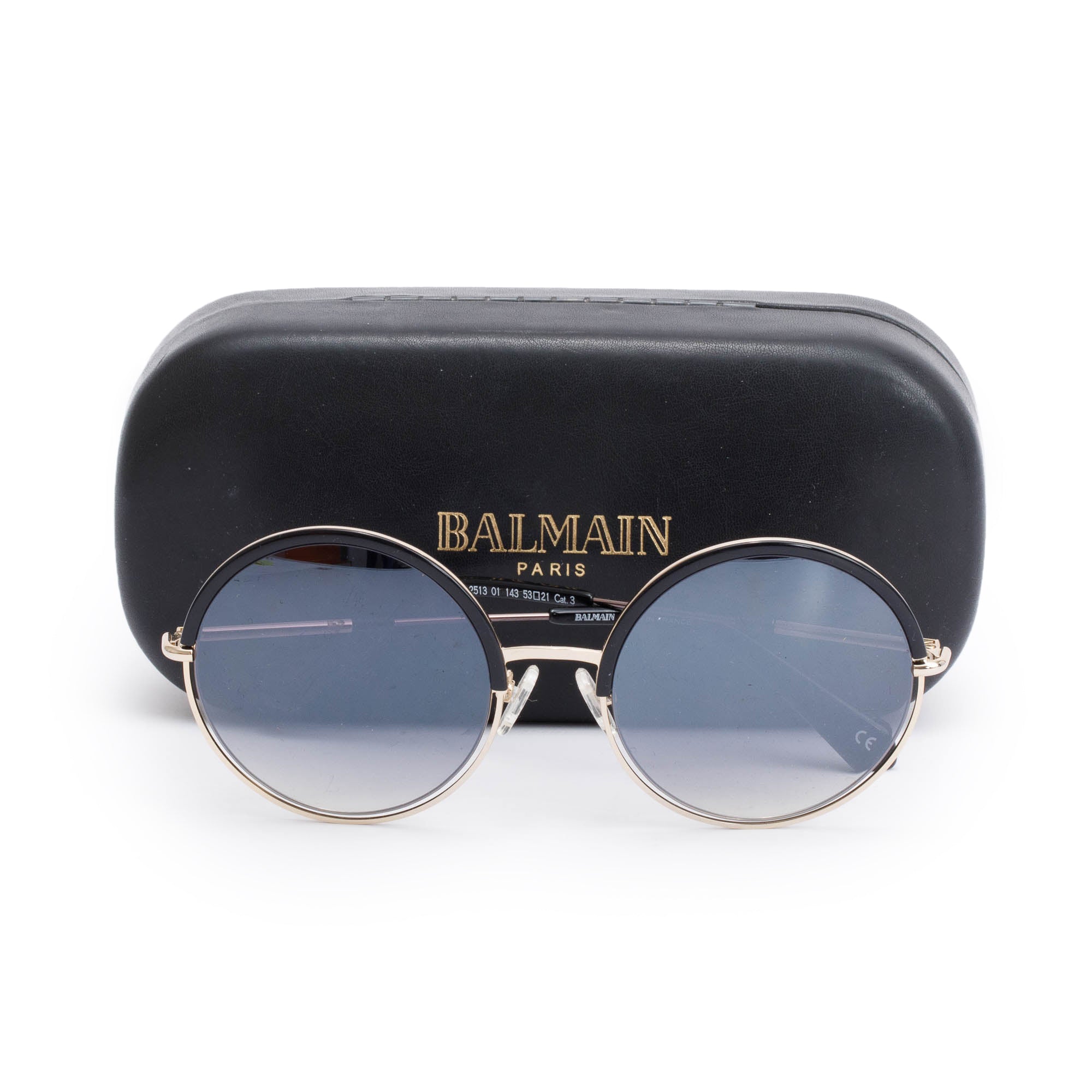 Balmain BL2513 Round Sunglasses w/ Case