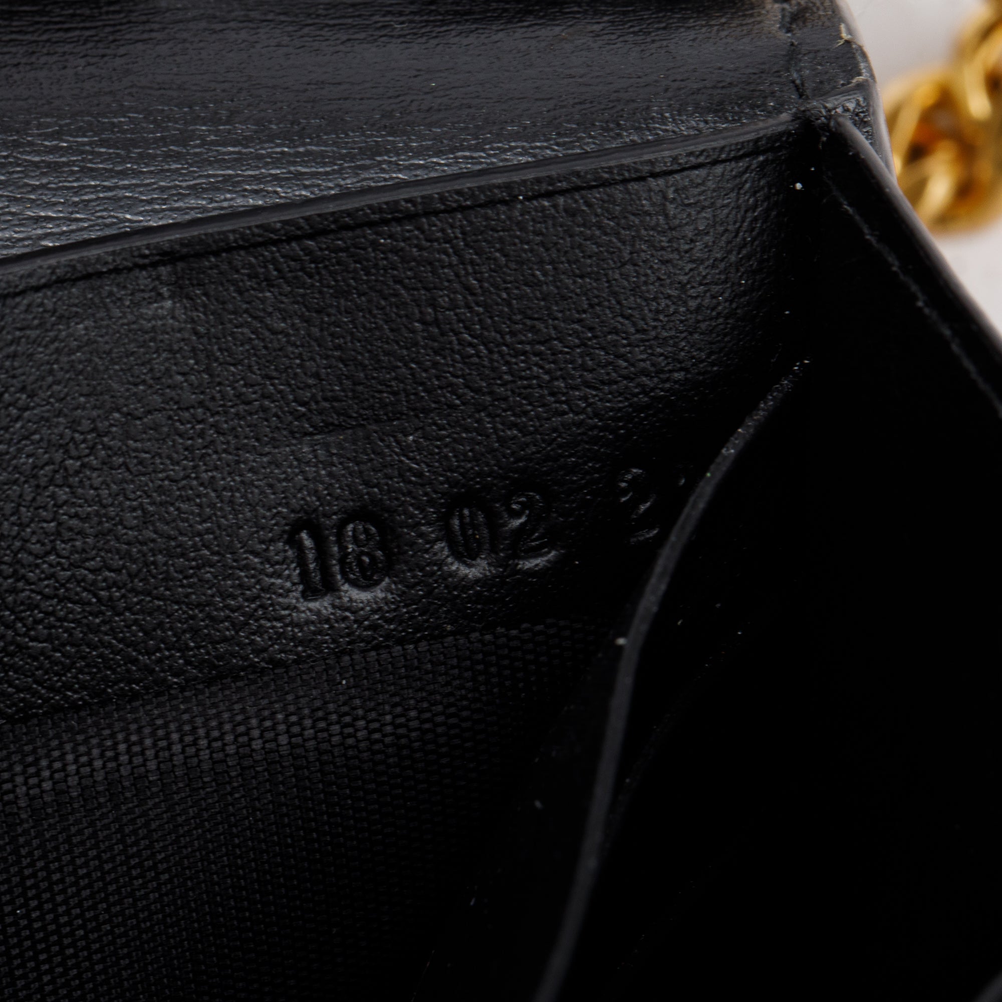 Balmain Jacquard & Black Leather 1945 Wallet on Chain
