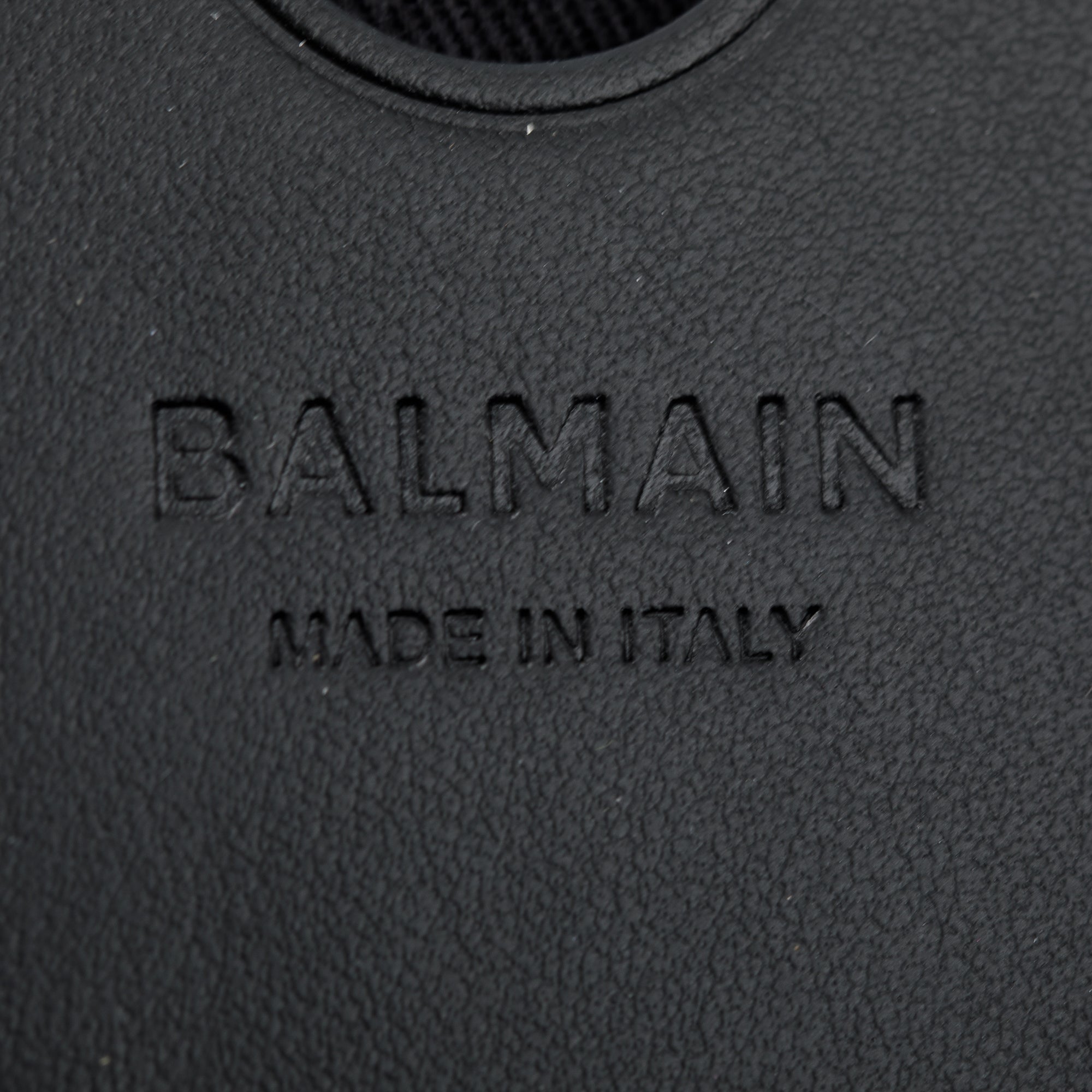 Balmain White Canvas Black Leather Trimmed B-Army 42 Logo Tote w/ Box