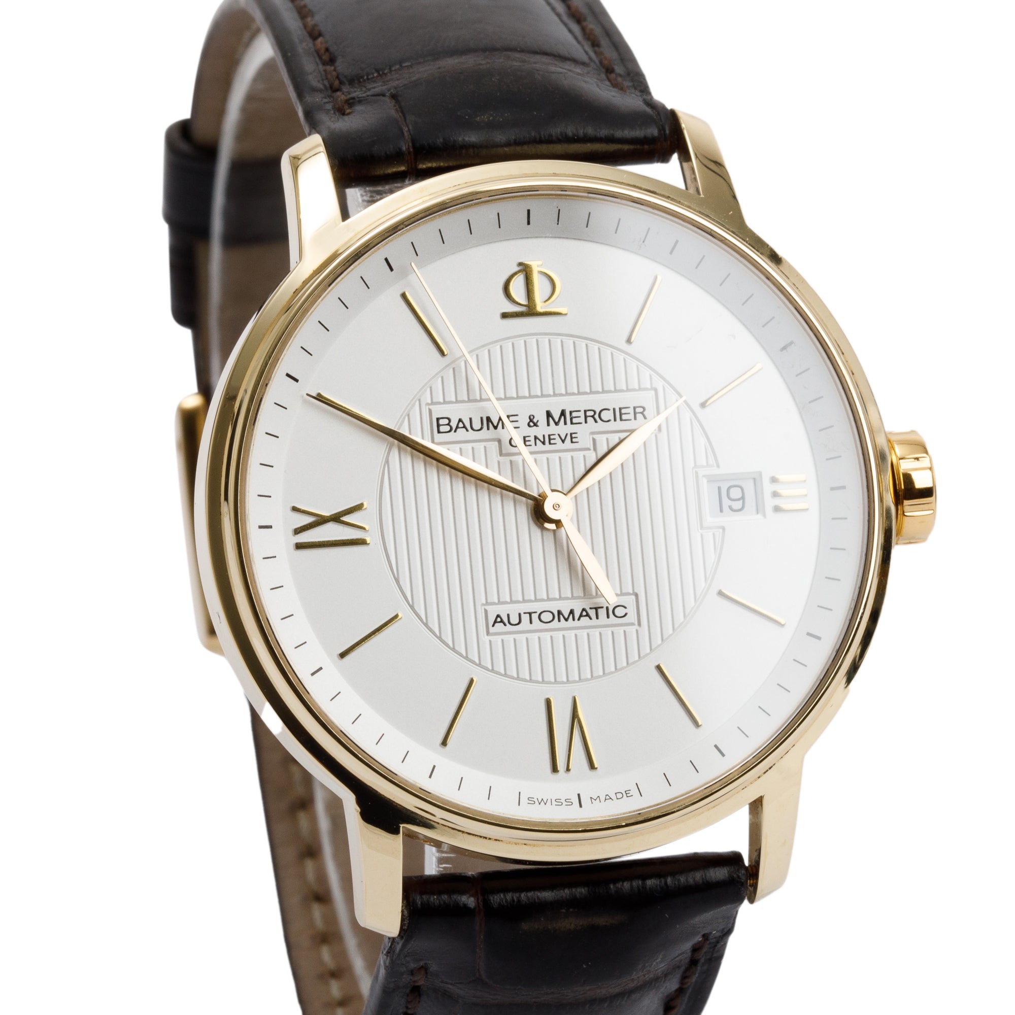 Baume & Mercier 18k Yellow Gold Classima Executive 39 MM Automatic Watch