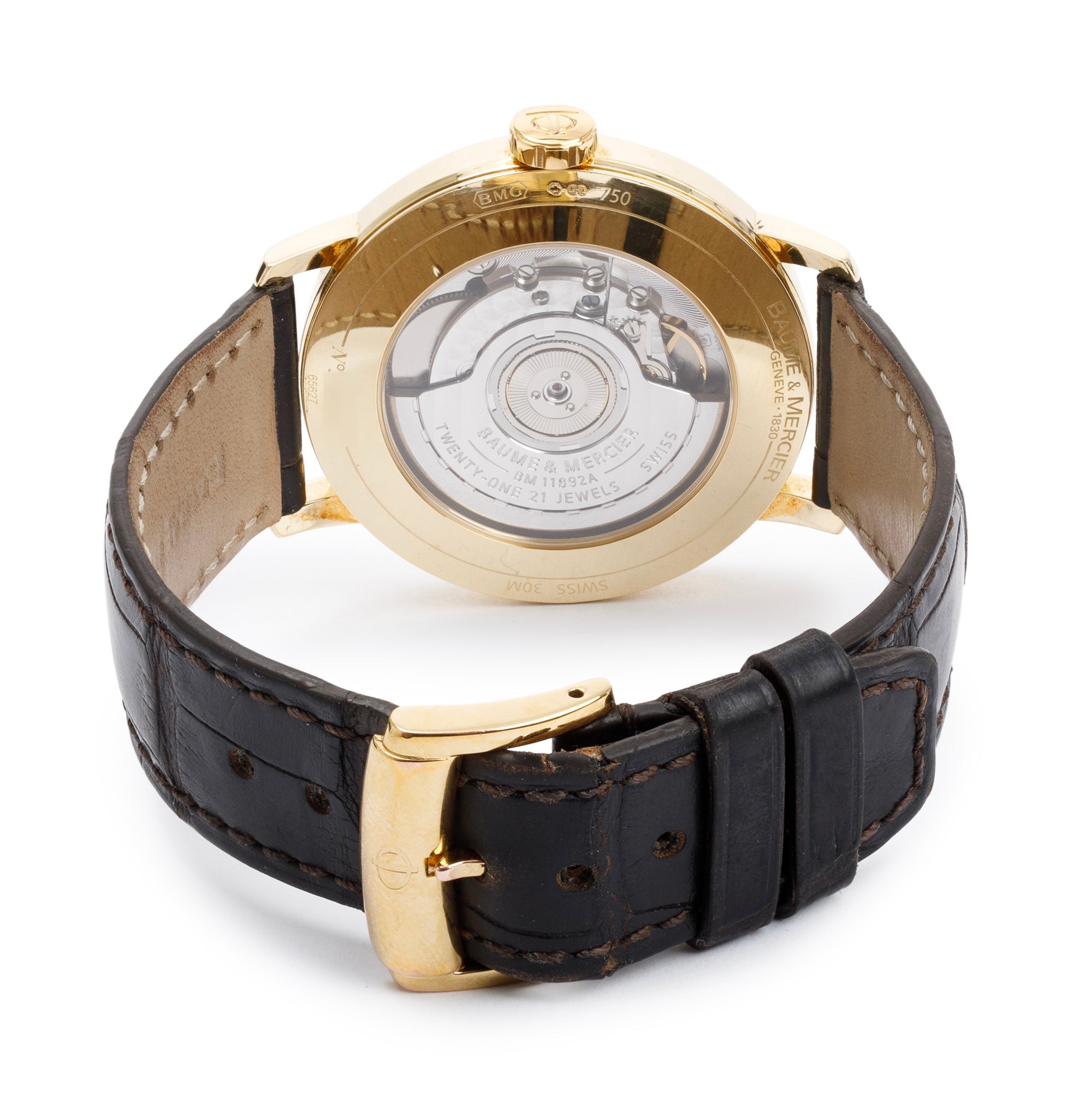 Baume & Mercier 18k Yellow Gold Classima Executive 39 MM Automatic Watch