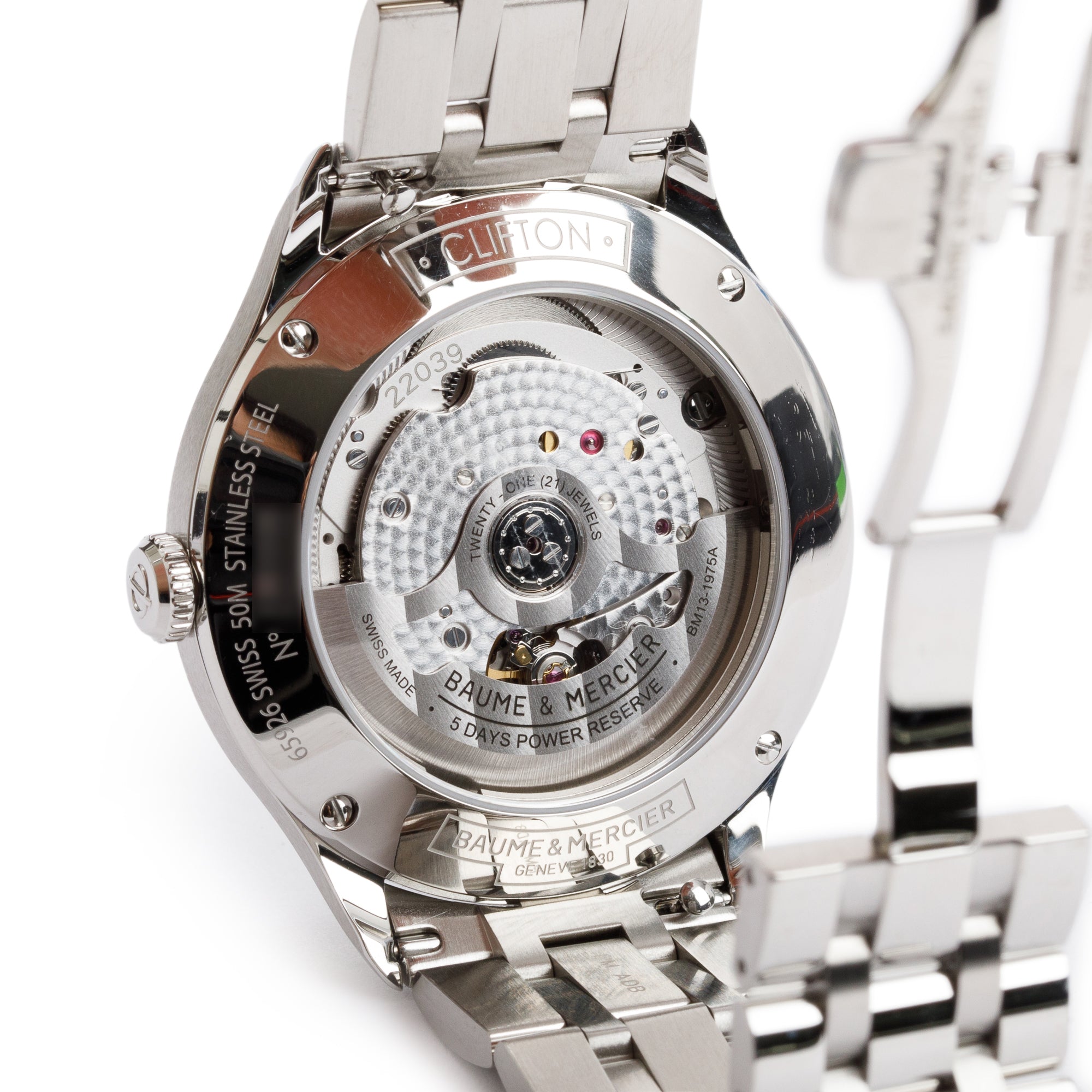 Baume & Mercier 2023 Stainless Steel Clifton 40 MM Automatic Watch w/ Box & Papers