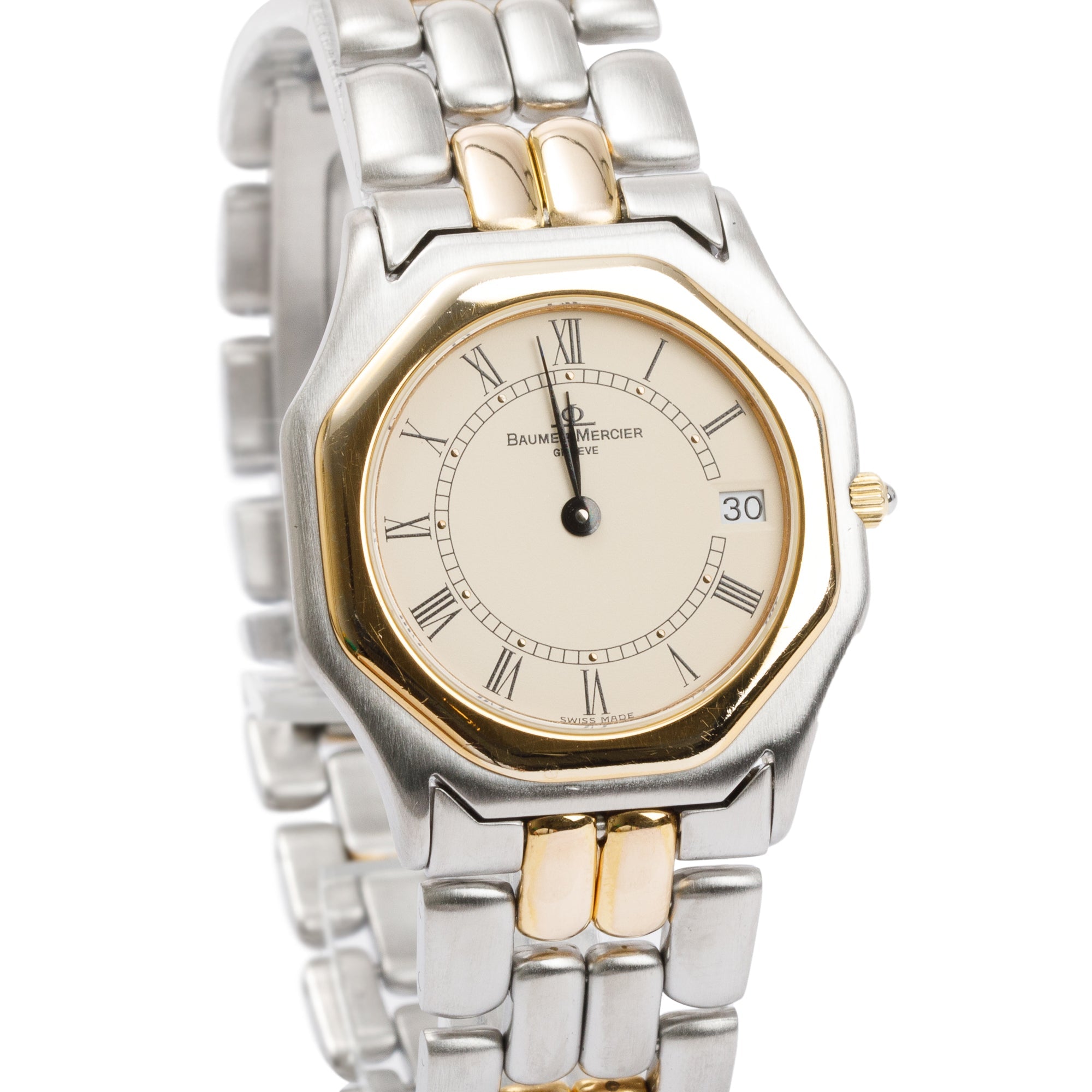 Baume & Mercier Gold-Plated & Stainless Steel Riviera 31 MM Watch