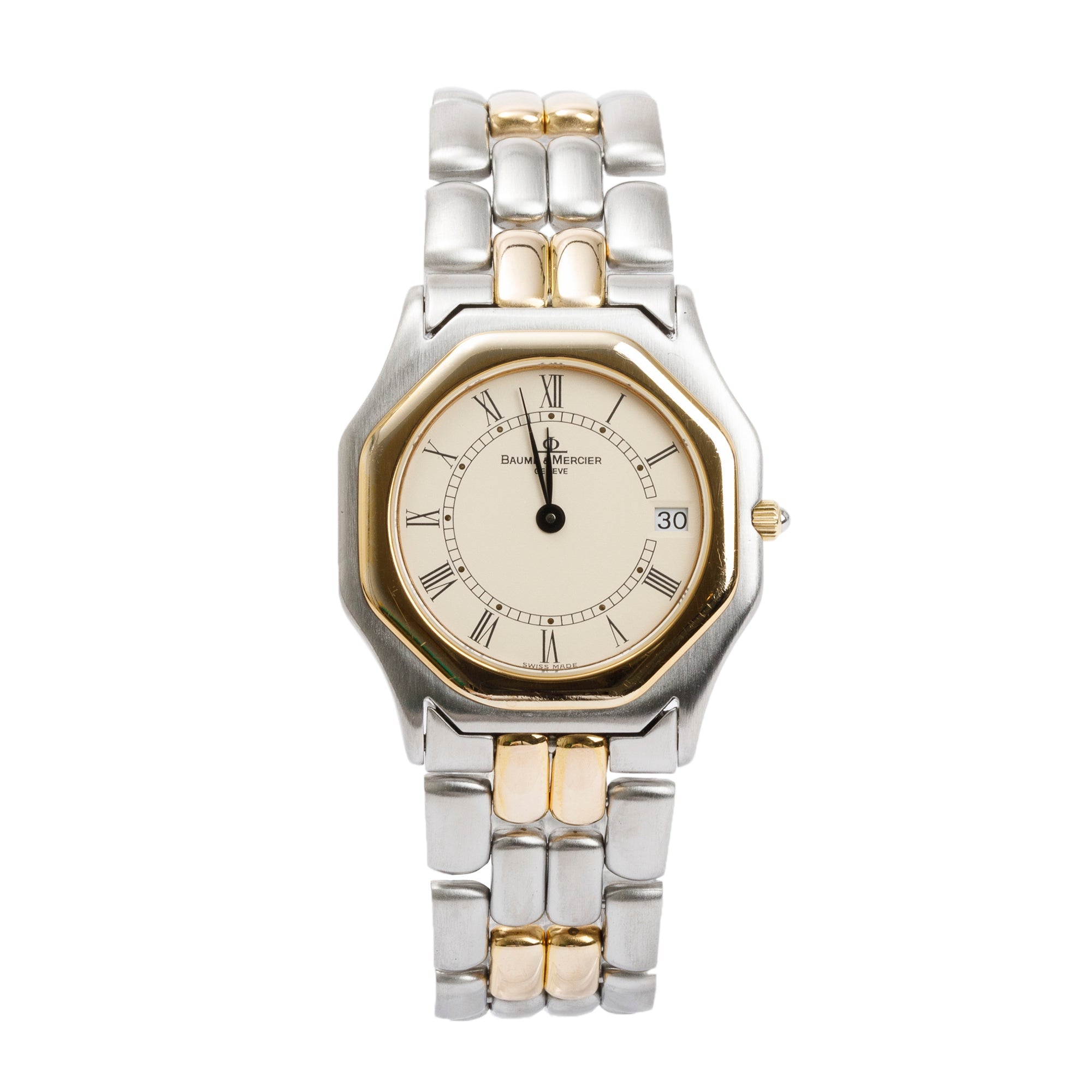 Baume & Mercier Gold-Plated & Stainless Steel Riviera 31 MM Watch