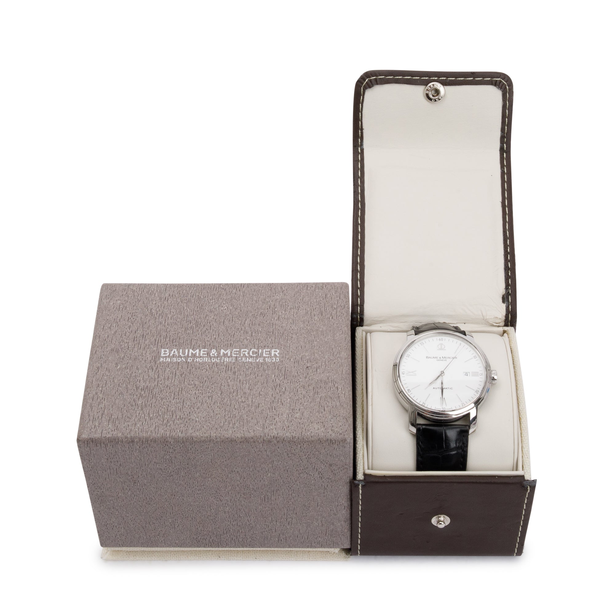 Baume & Mercier Stainless Steel Classima 42 MM Automatic Watch w/ Box