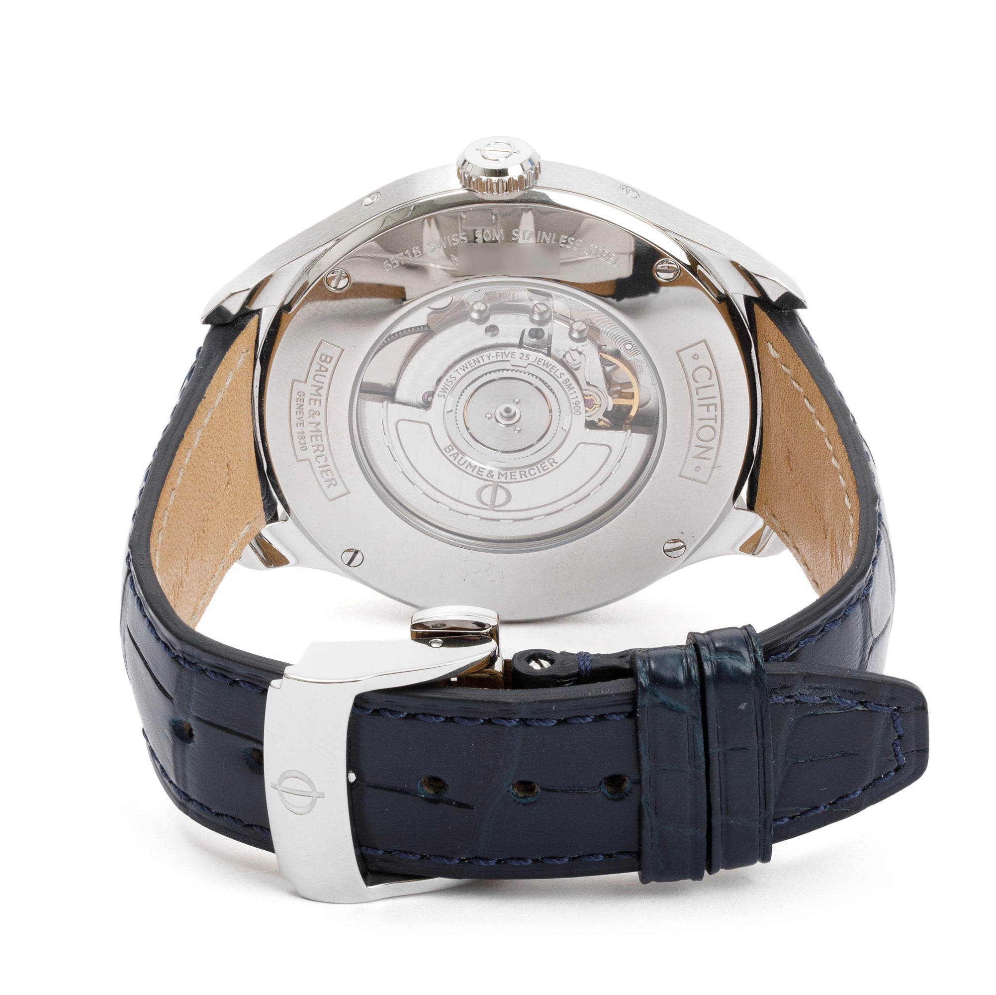 Baume & Mercier Stainless Steel Clifton 43 MM Moonphase Automatic Watch w/ Box & Papers