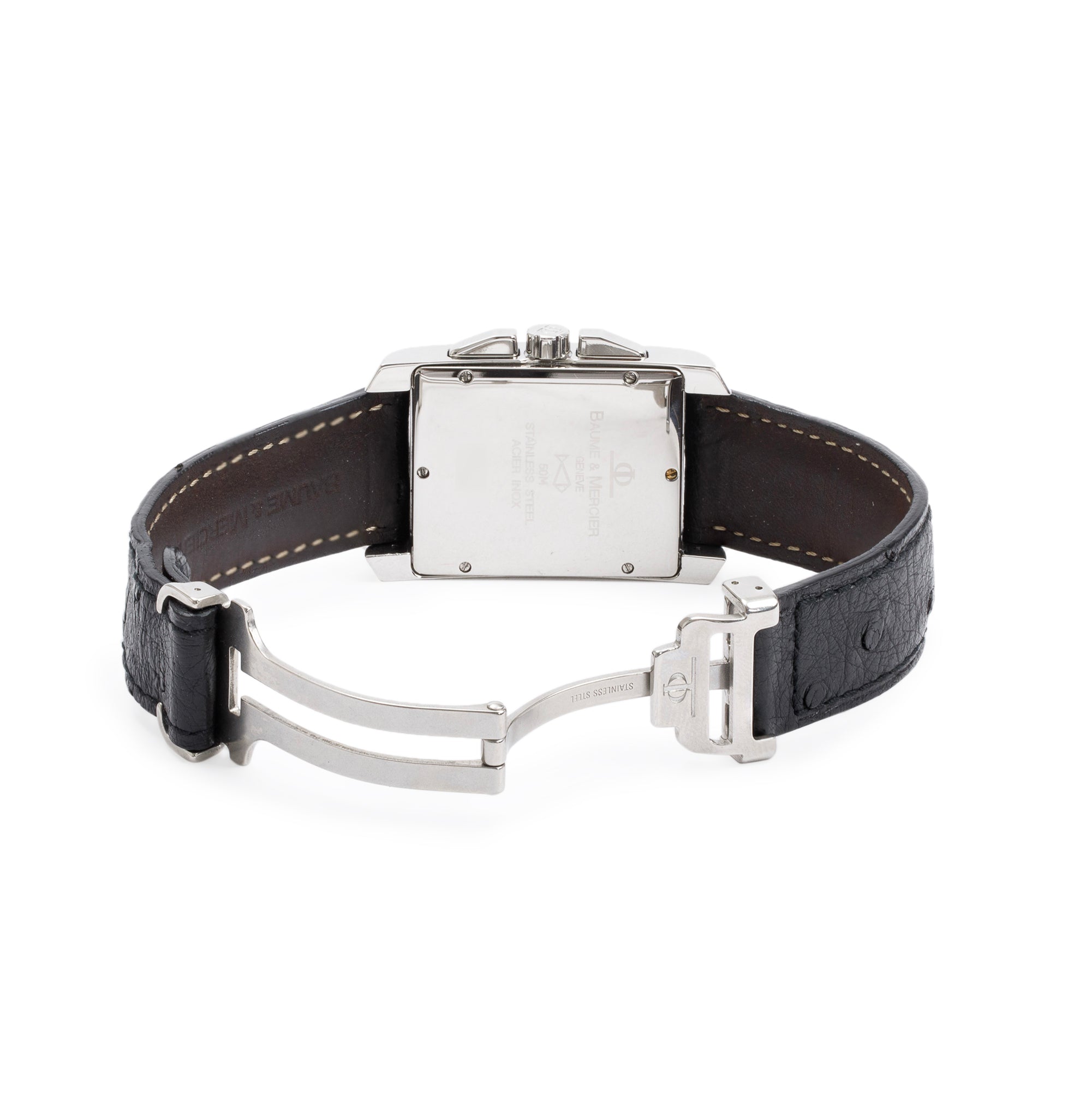 Baume & Mercier Stainless Steel Hampton 28.5 MM Chronograph Quartz Watch