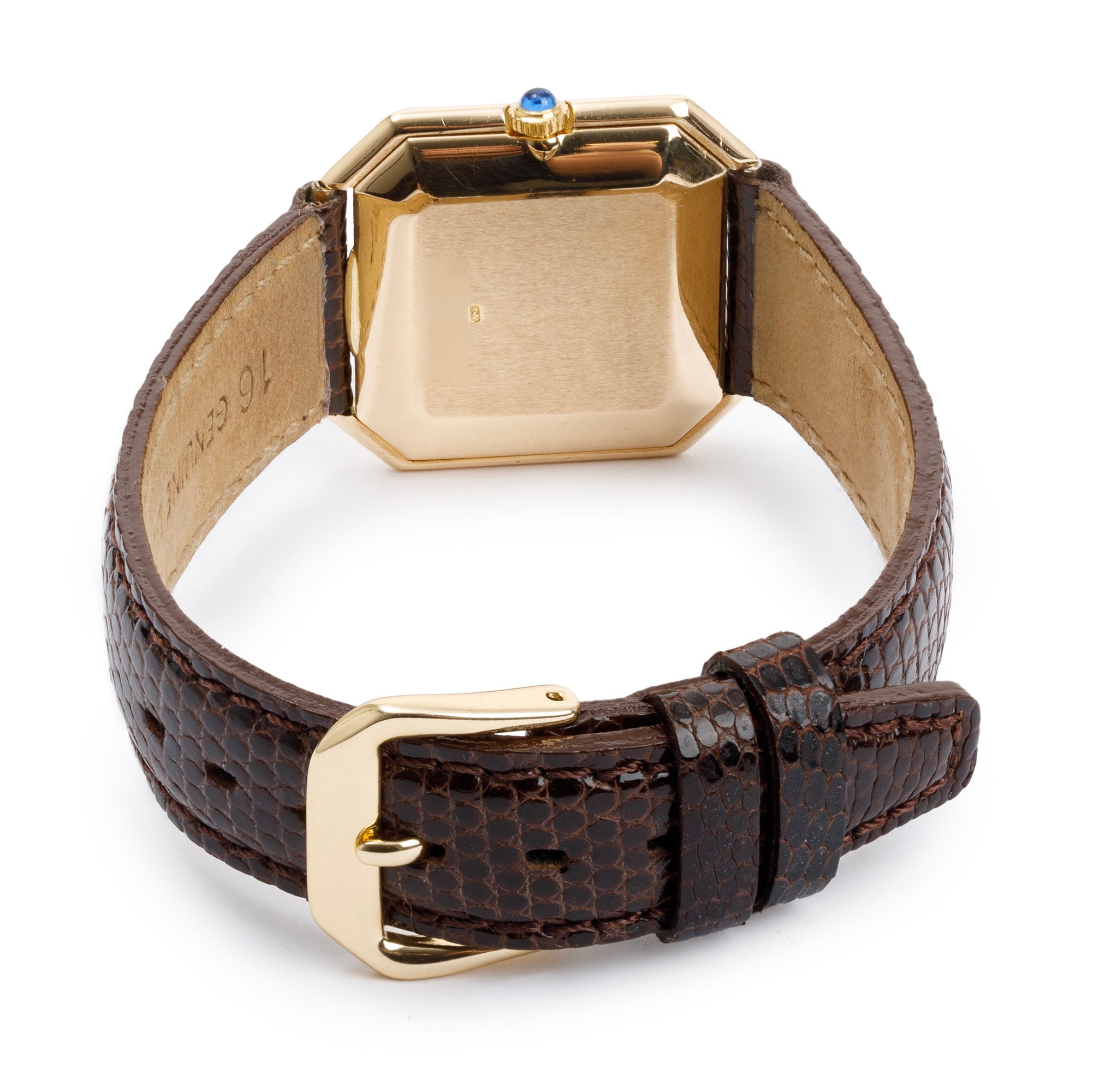 Baume & Mercier Vintage 14k Yellow Gold Tiger's Eye Dial 27 MM Watch