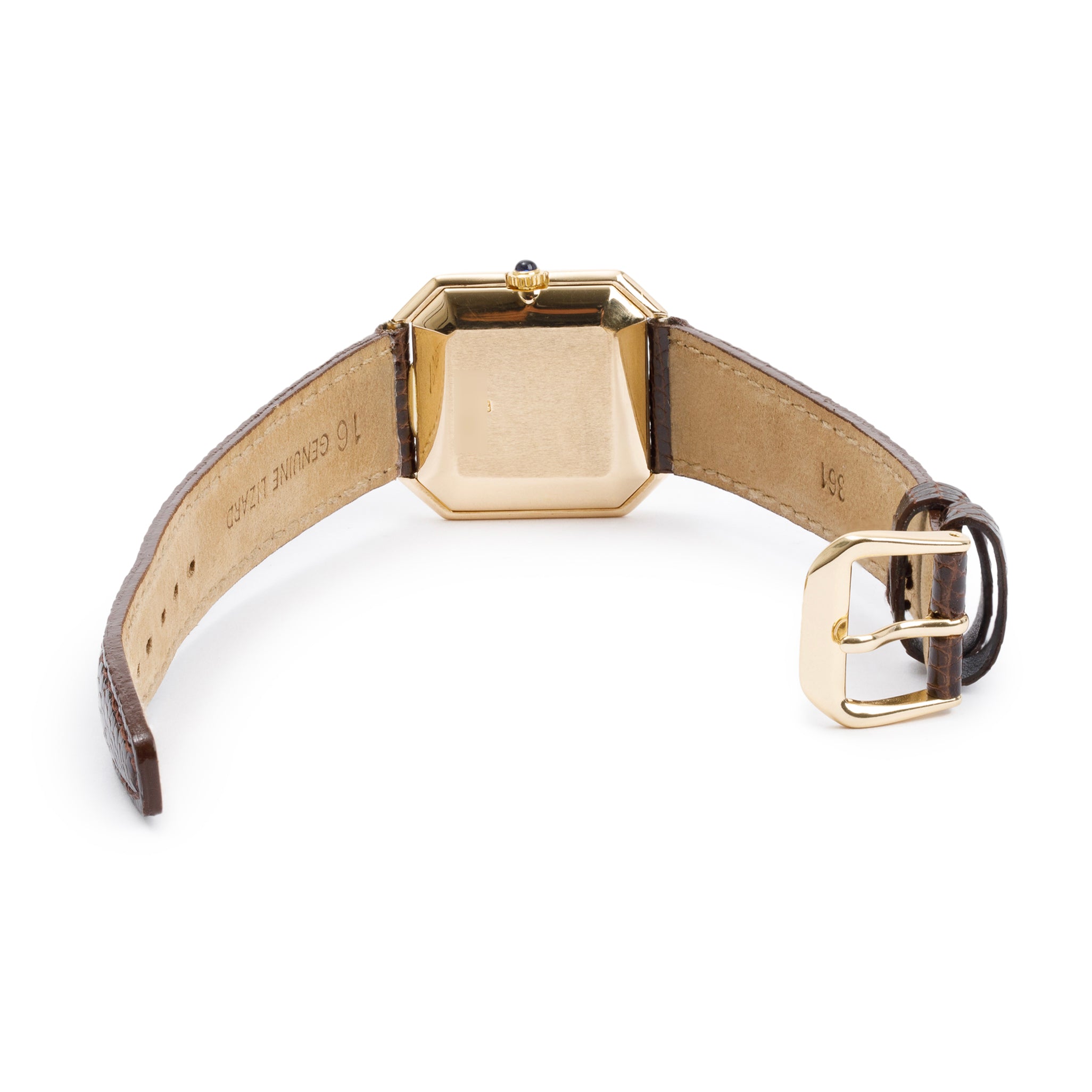Baume & Mercier Vintage 14k Yellow Gold Tiger's Eye Dial 27 MM Watch
