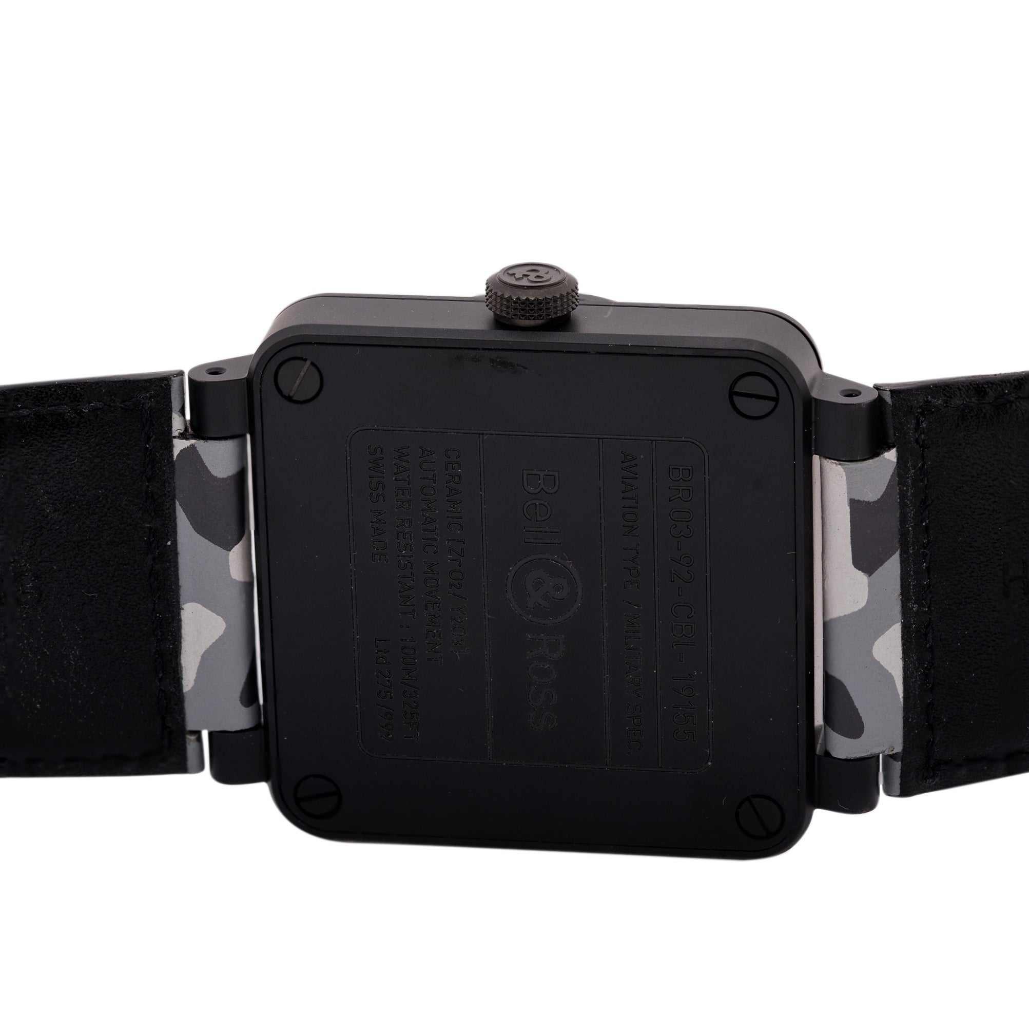 Bell & Ross Limited Edition BR 03-92 White Camo 42MM Watch w/ Box & Papers