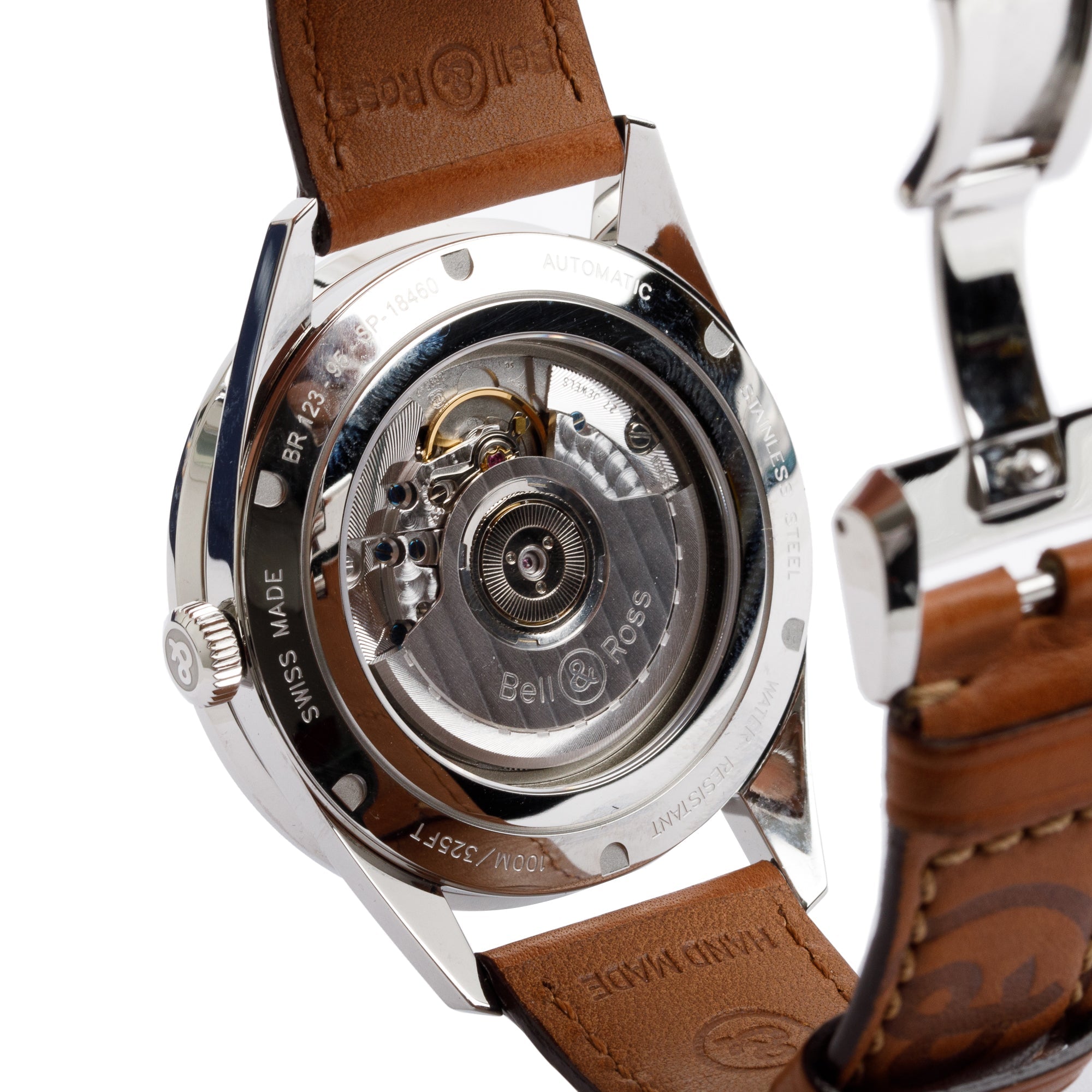 Bell & Ross Stainless Steel BR 123 Vintage 43 MM Auotmatic Watch w/ Box & Papers