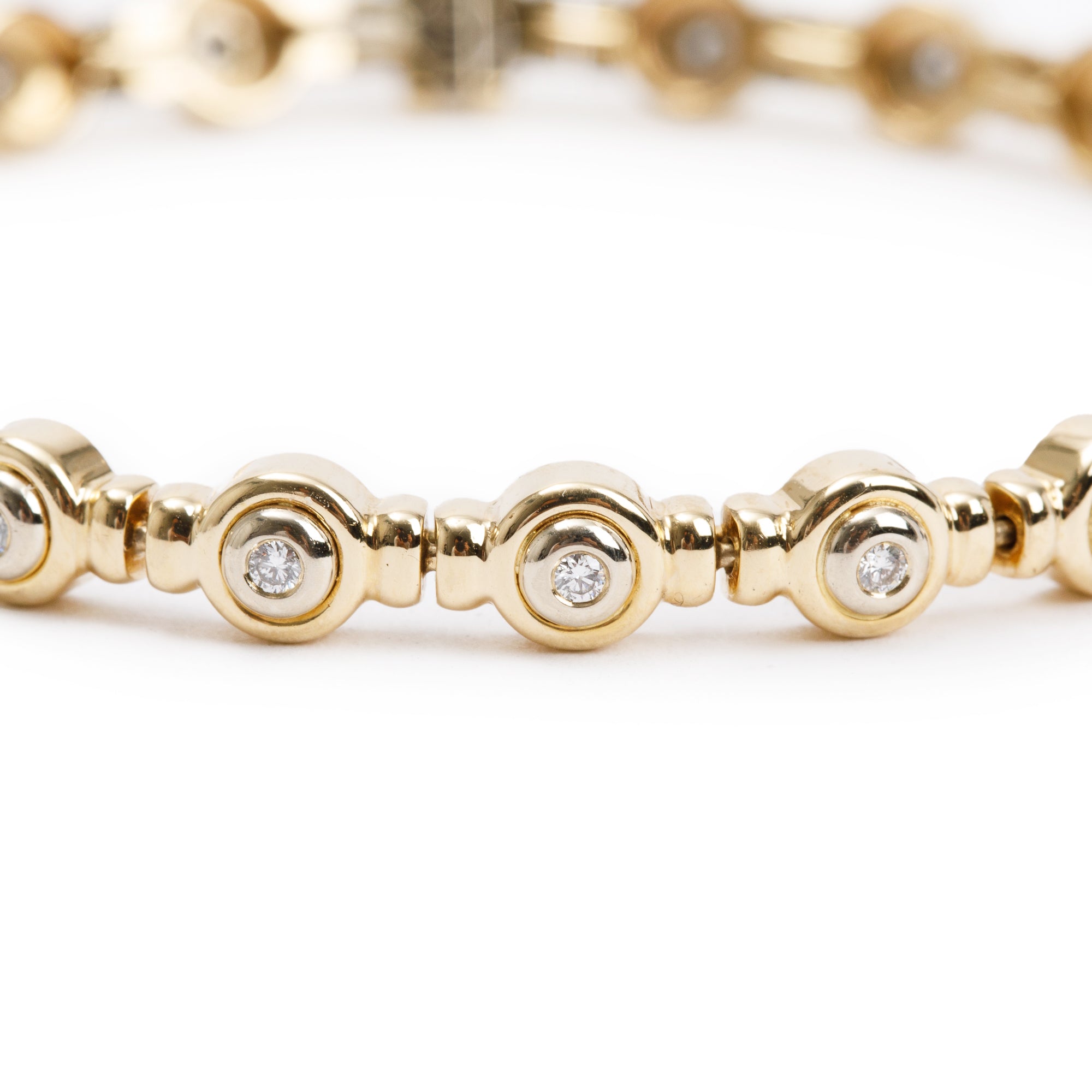 Birks 18k Yellow Gold 0.44 tcw. Diamond Link Bracelet w/ Box