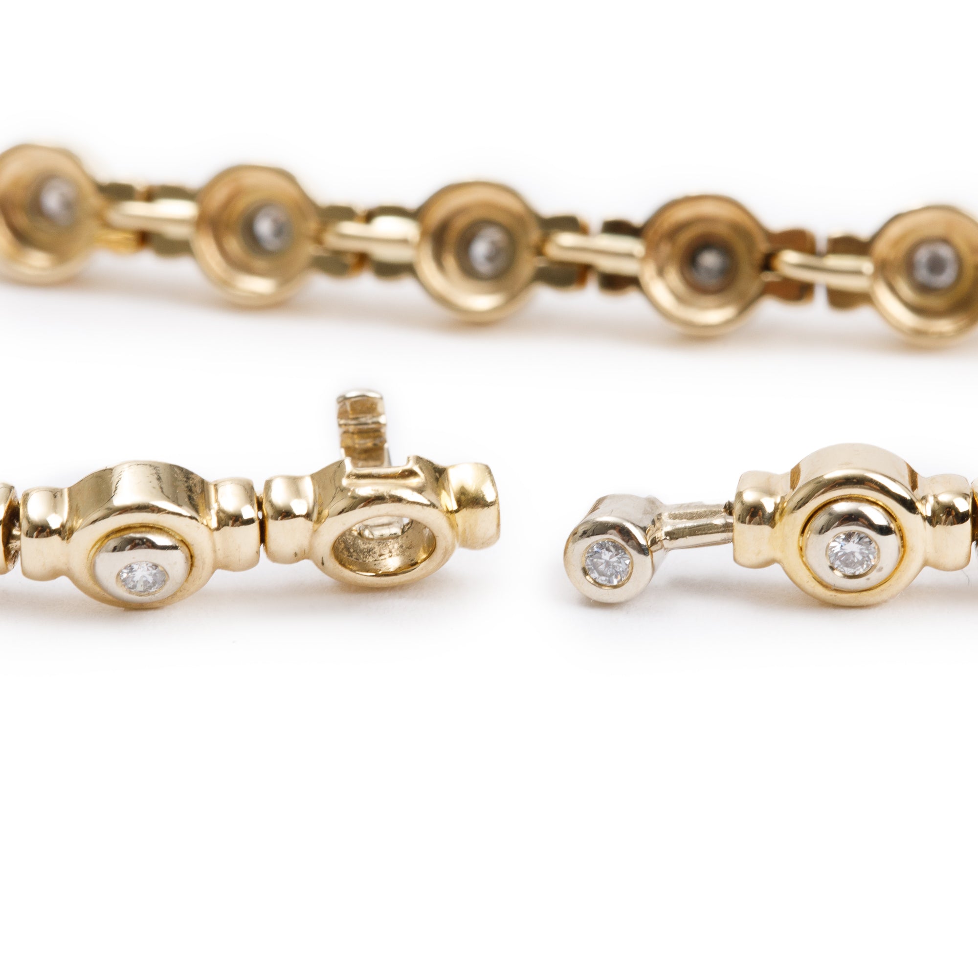 Birks 18k Yellow Gold 0.44 tcw. Diamond Link Bracelet w/ Box