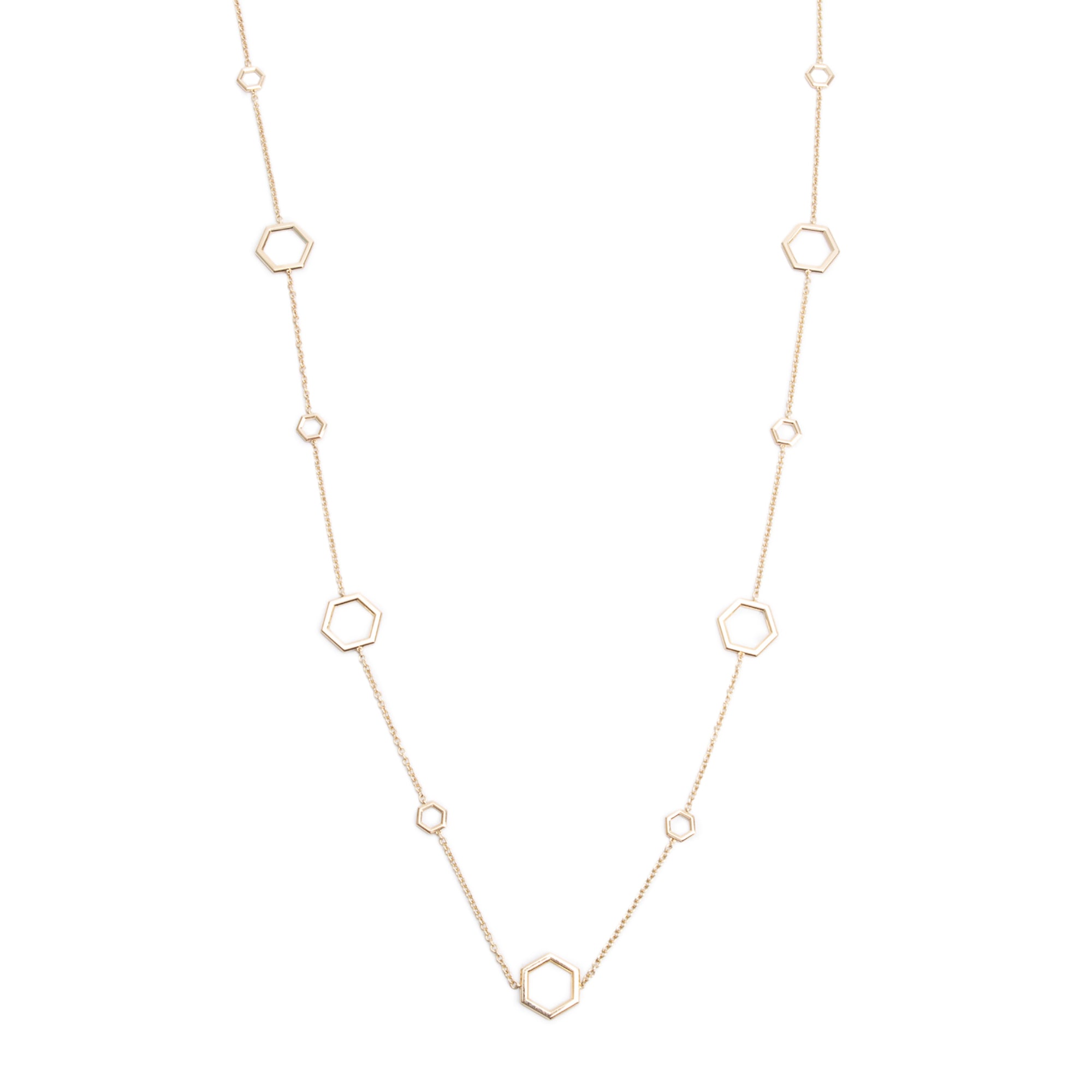 Birks 18k Yellow Gold Bee Chic Long Station Necklace w/ Box