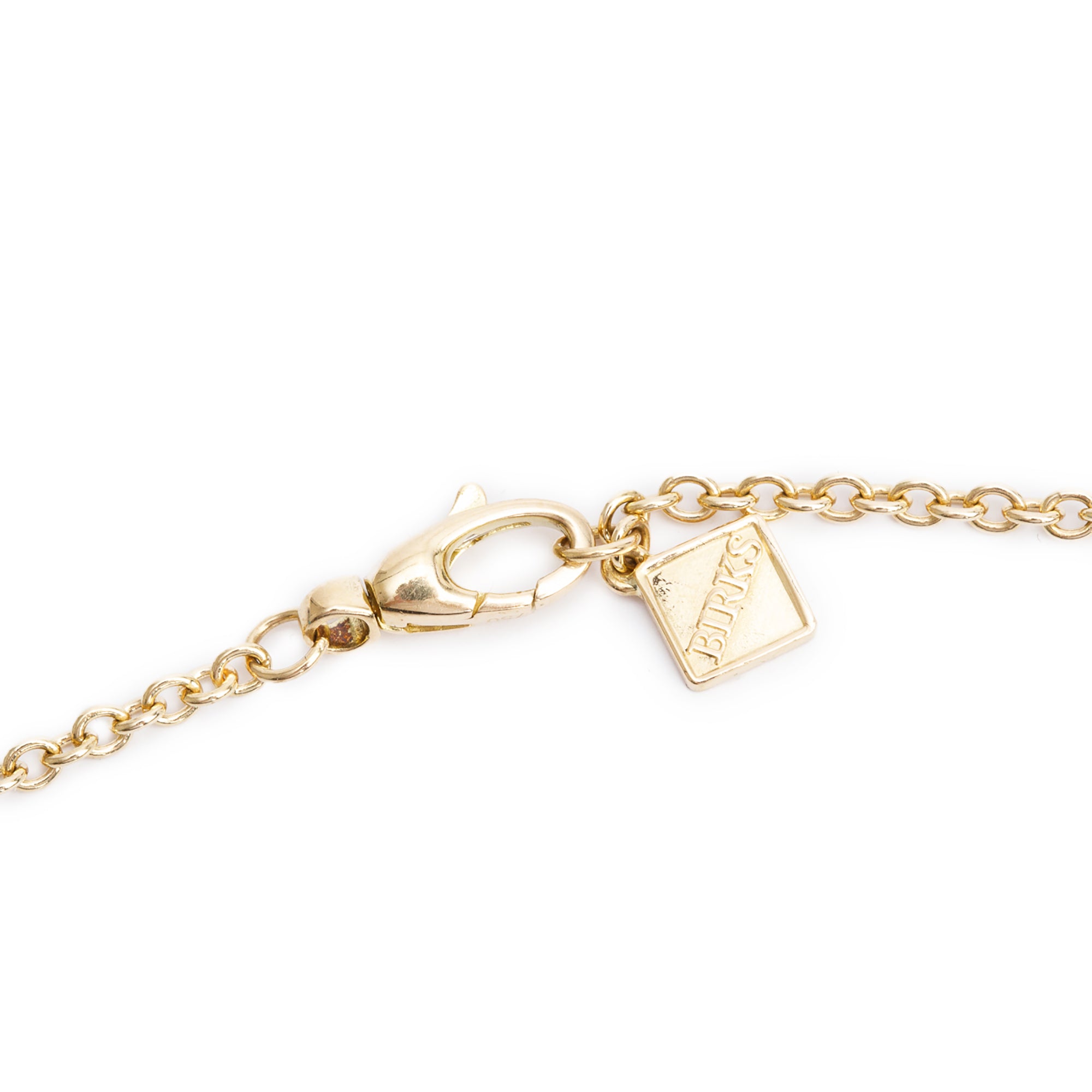 Birks 18k Yellow Gold Bee Chic Long Station Necklace w/ Box