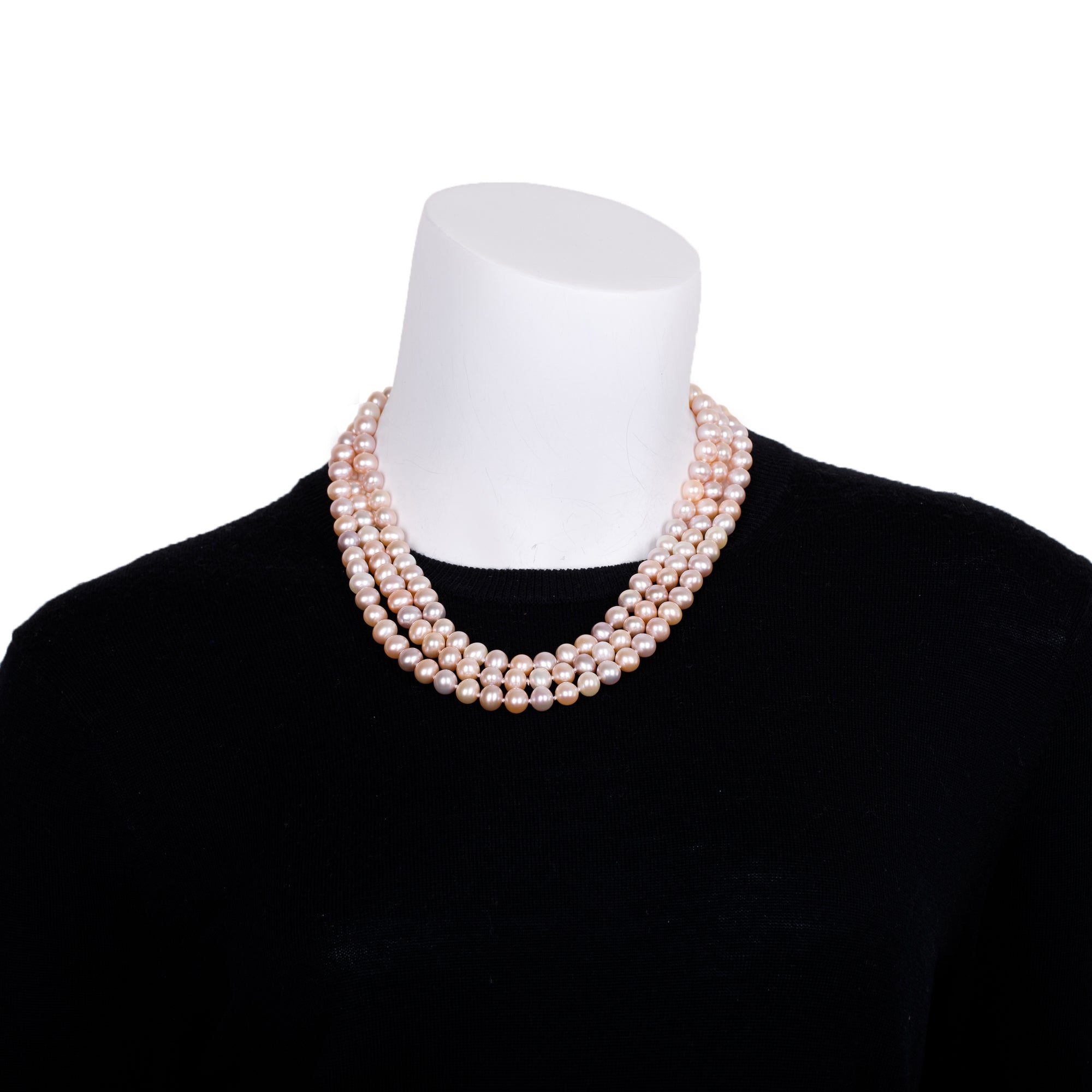 Birks Pearl Necklace, 60" w/ Box