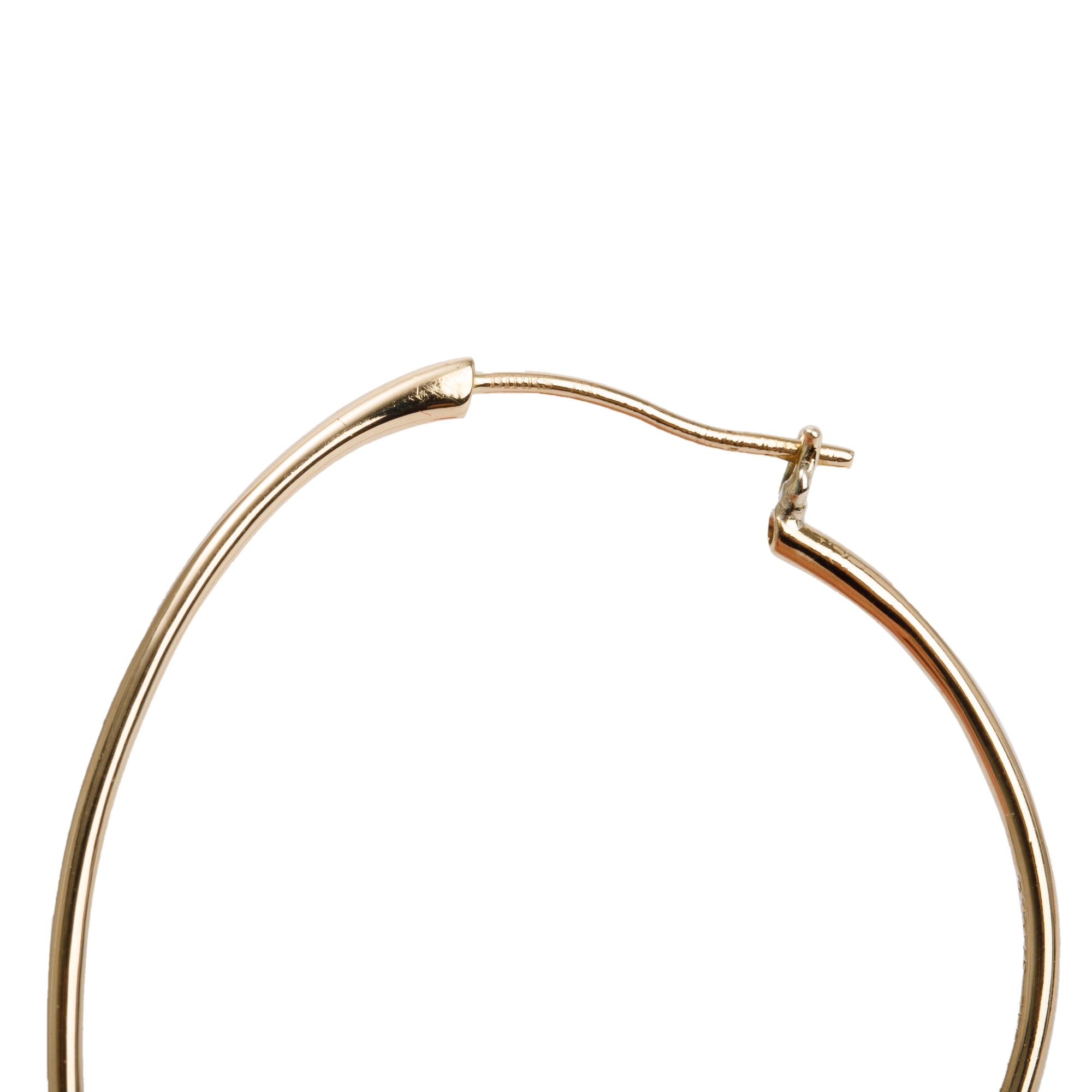 Birks Petale 18k Yellow Gold Large Hoop Earrings w/ Box