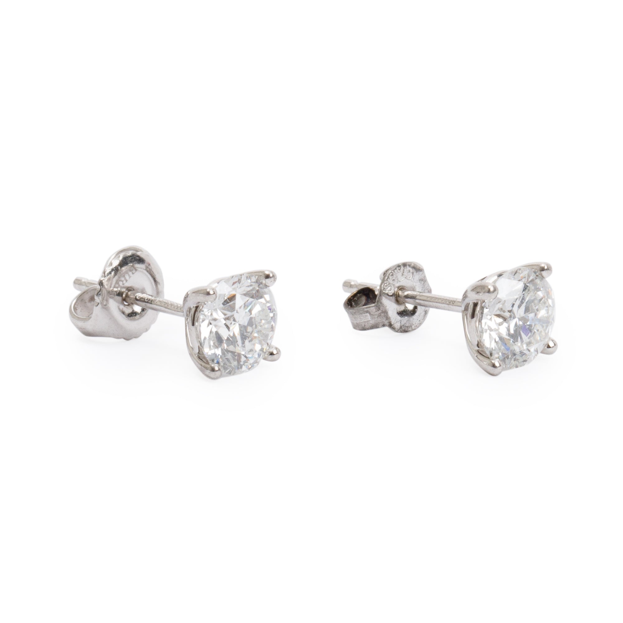 Birks Platinum 2.04 tcw Diamond Stud Earrings