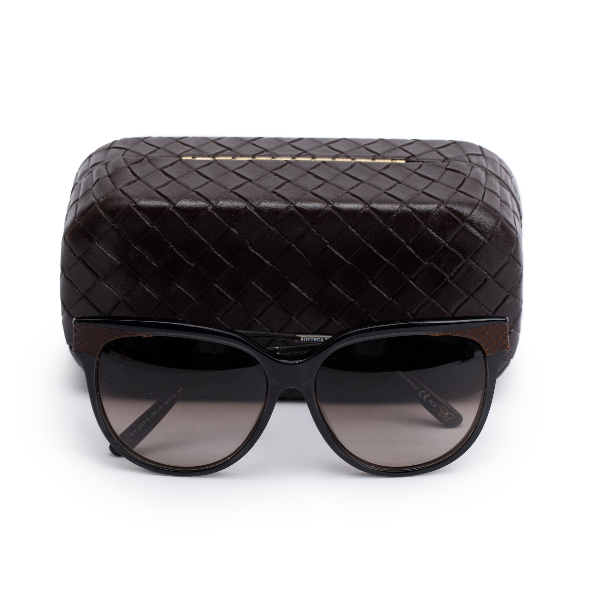 Bottega Veneta BV290/F/S Brown Acetate Square Sunglasses w/ Case