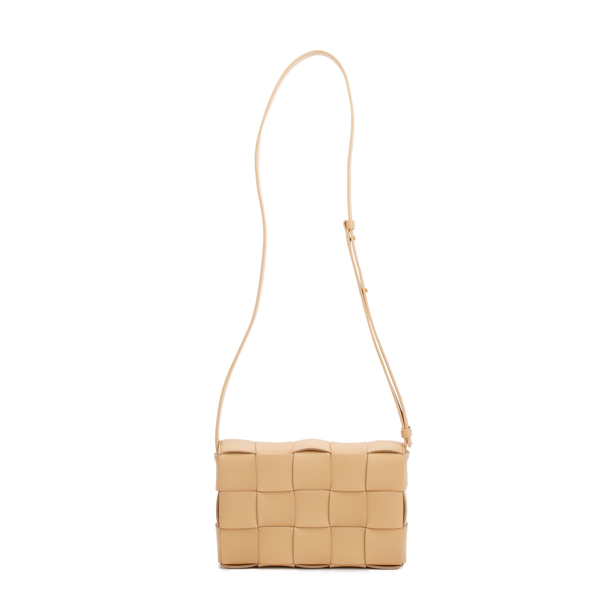 Bottega Veneta Beige Intrecciato Leather Cassette Bag