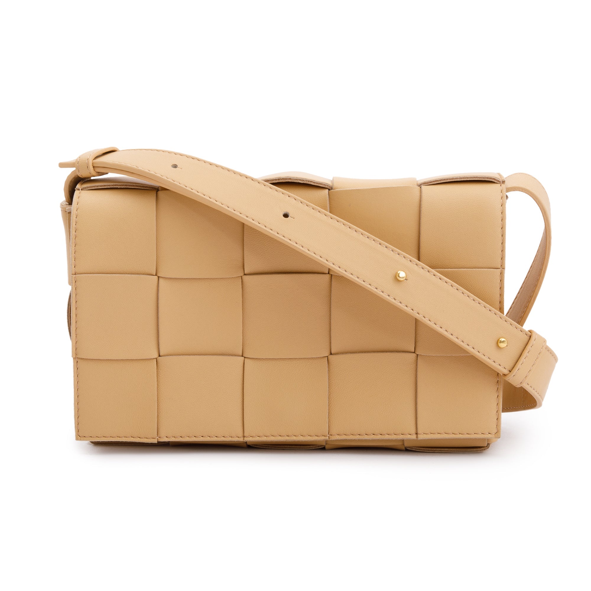 Bottega Veneta Beige Intrecciato Leather Cassette Bag
