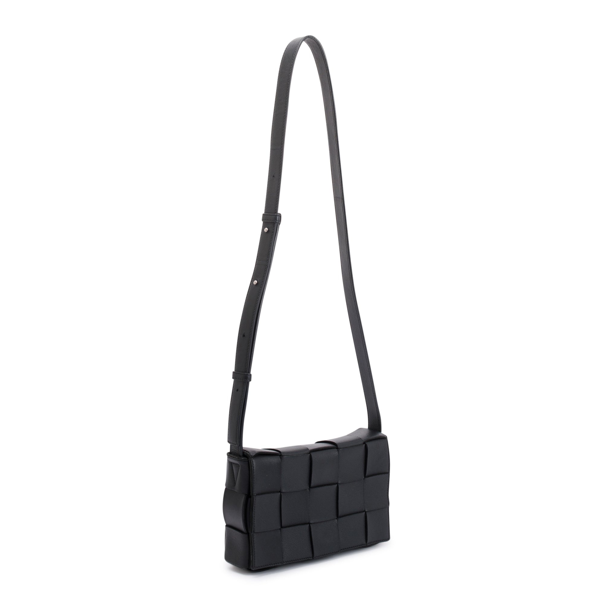 Bottega Veneta Black Intrecciato Cassette Bag