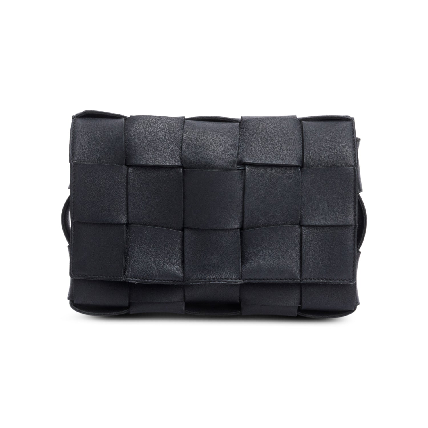 Bottega Veneta Black Intrecciato Cassette Bag