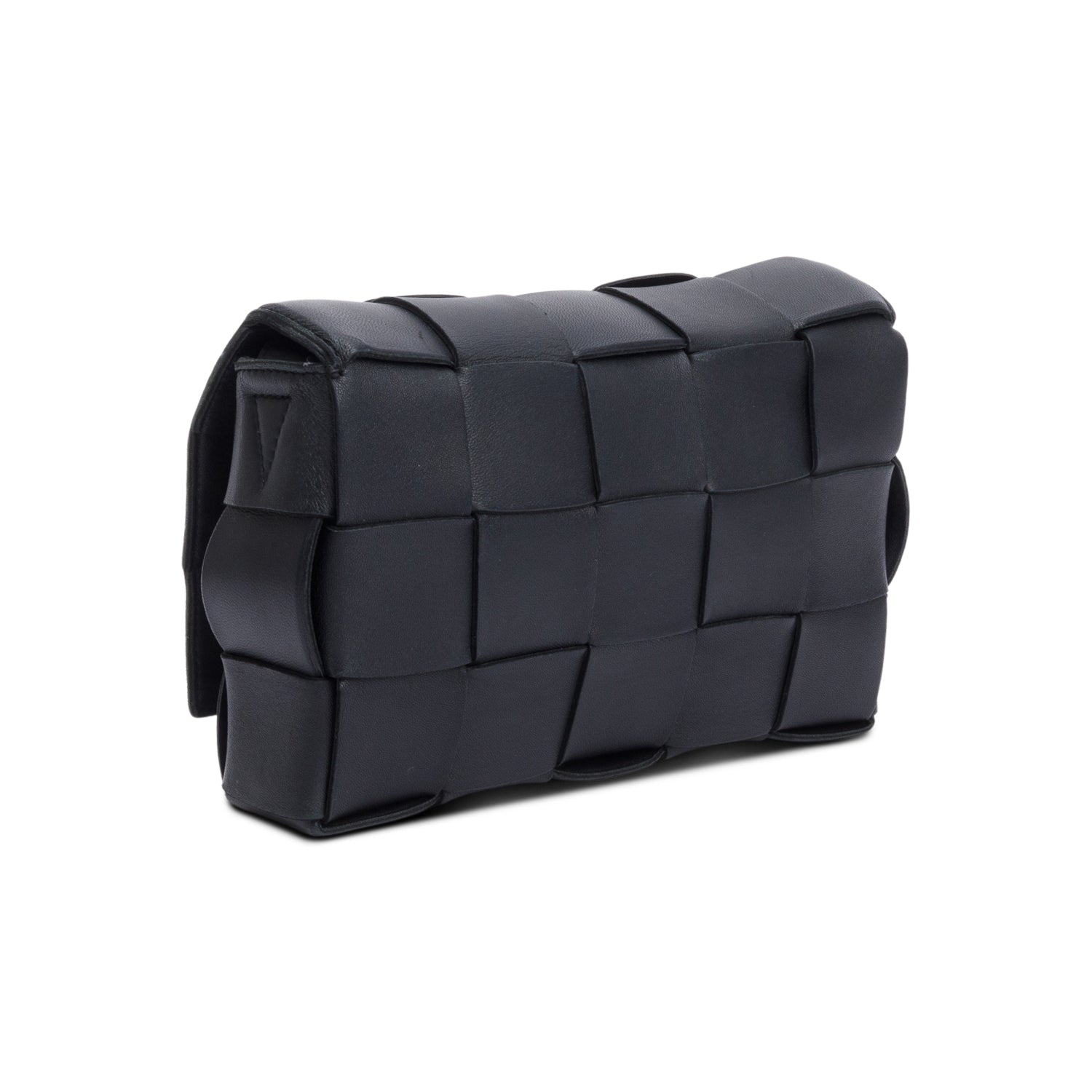 Bottega Veneta Black Intrecciato Cassette Bag