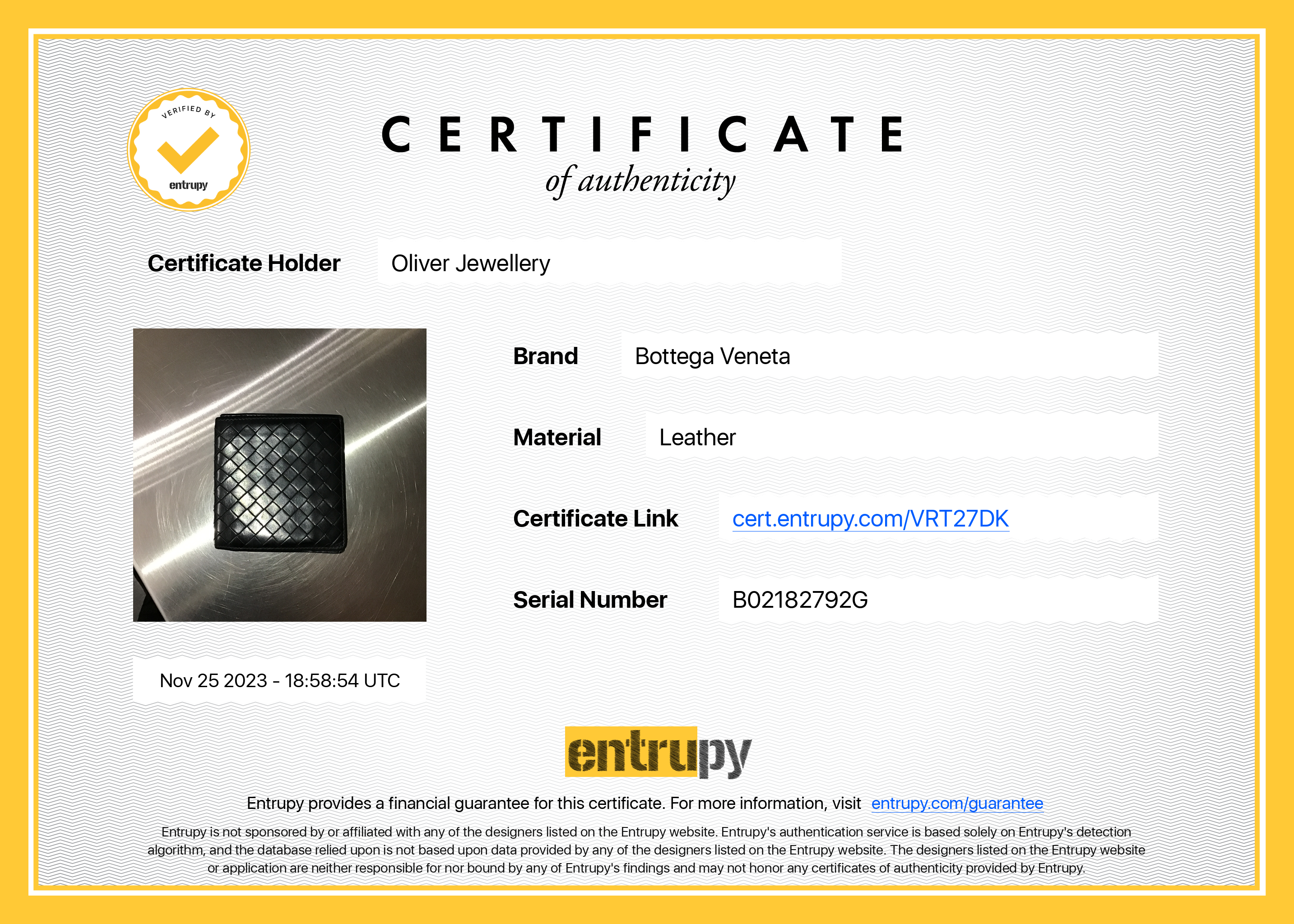 Bottega Veneta Black Intrecciato Leather Bi-Fold Wallet