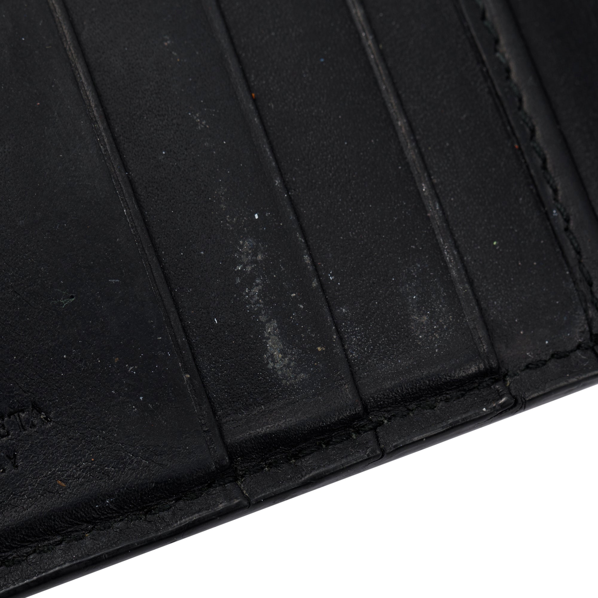 Bottega Veneta Black Intrecciato Leather Bi-Fold Wallet