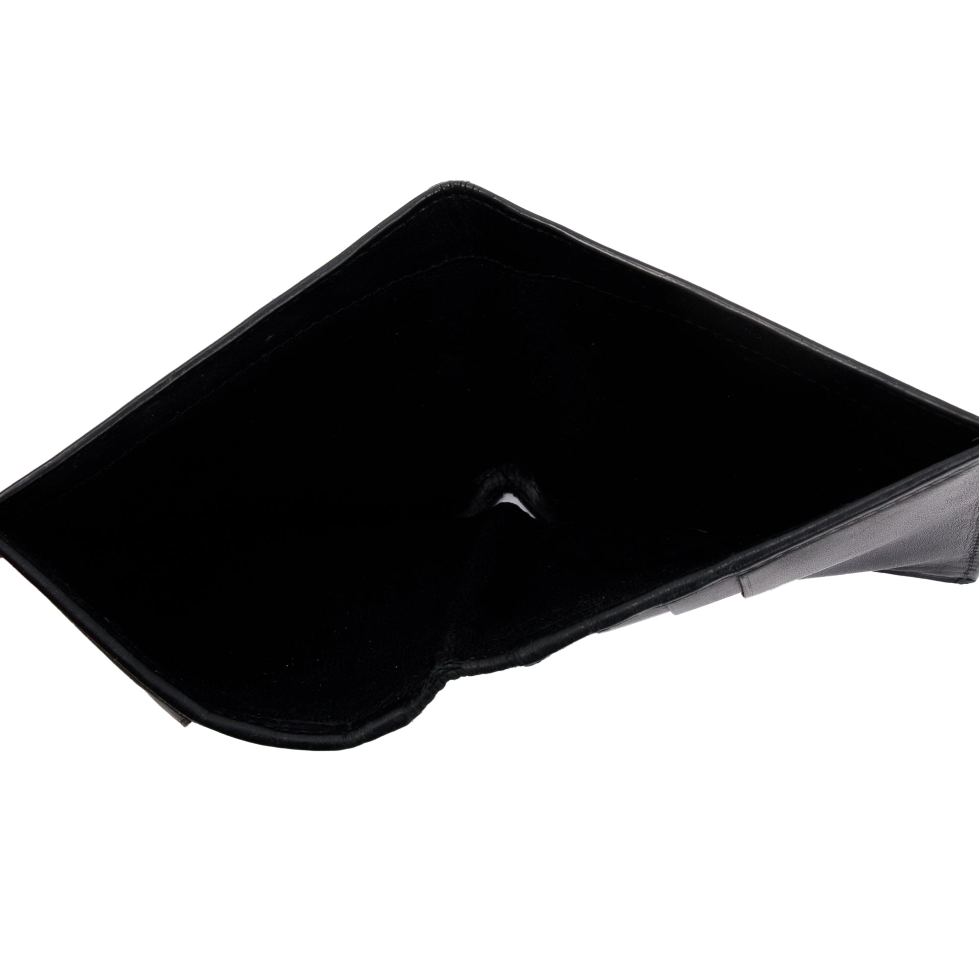 Bottega Veneta Black Intrecciato Leather Bi-Fold Wallet