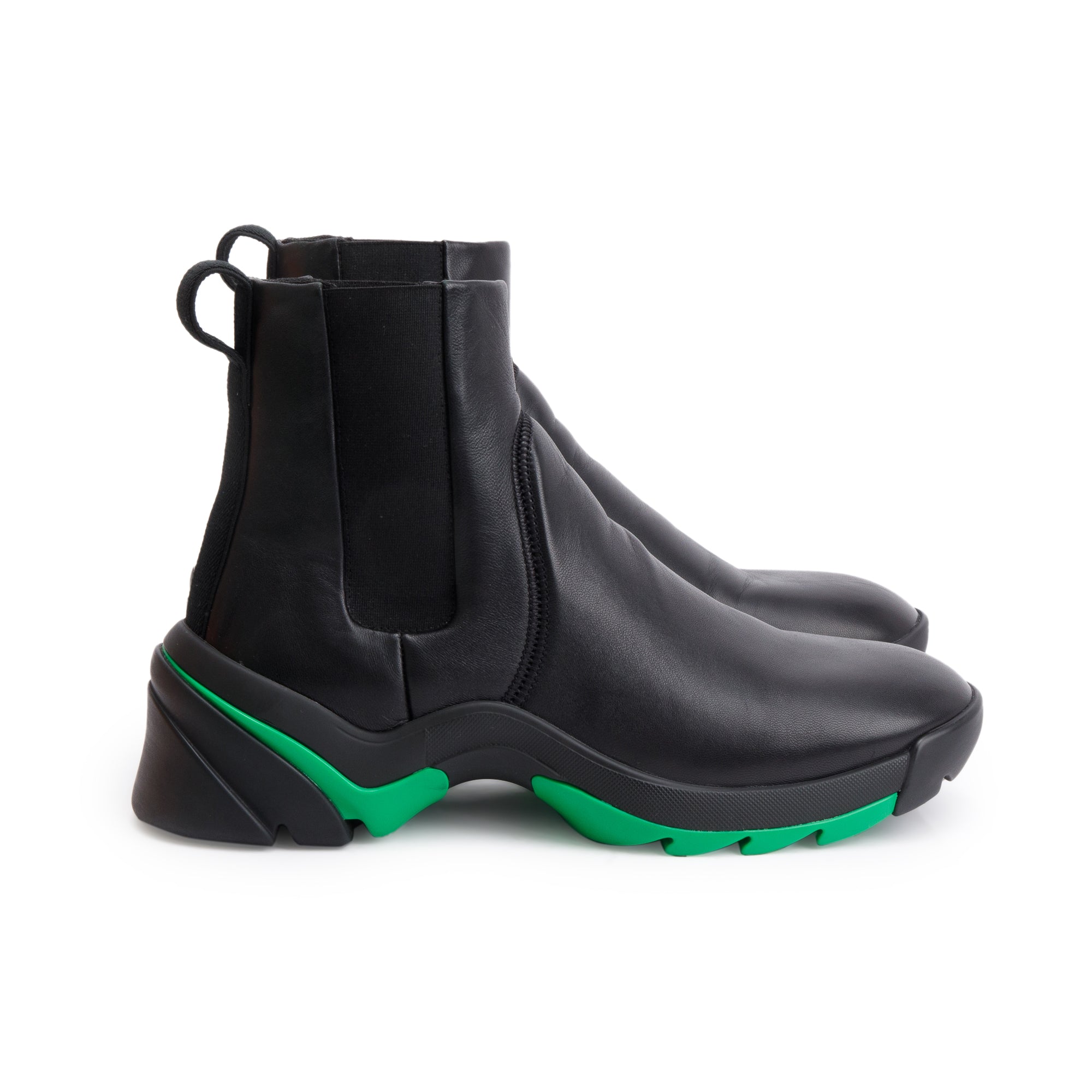 Bottega Veneta Black Nappa Leather Chelsea Boots, Size 40 w/ Box