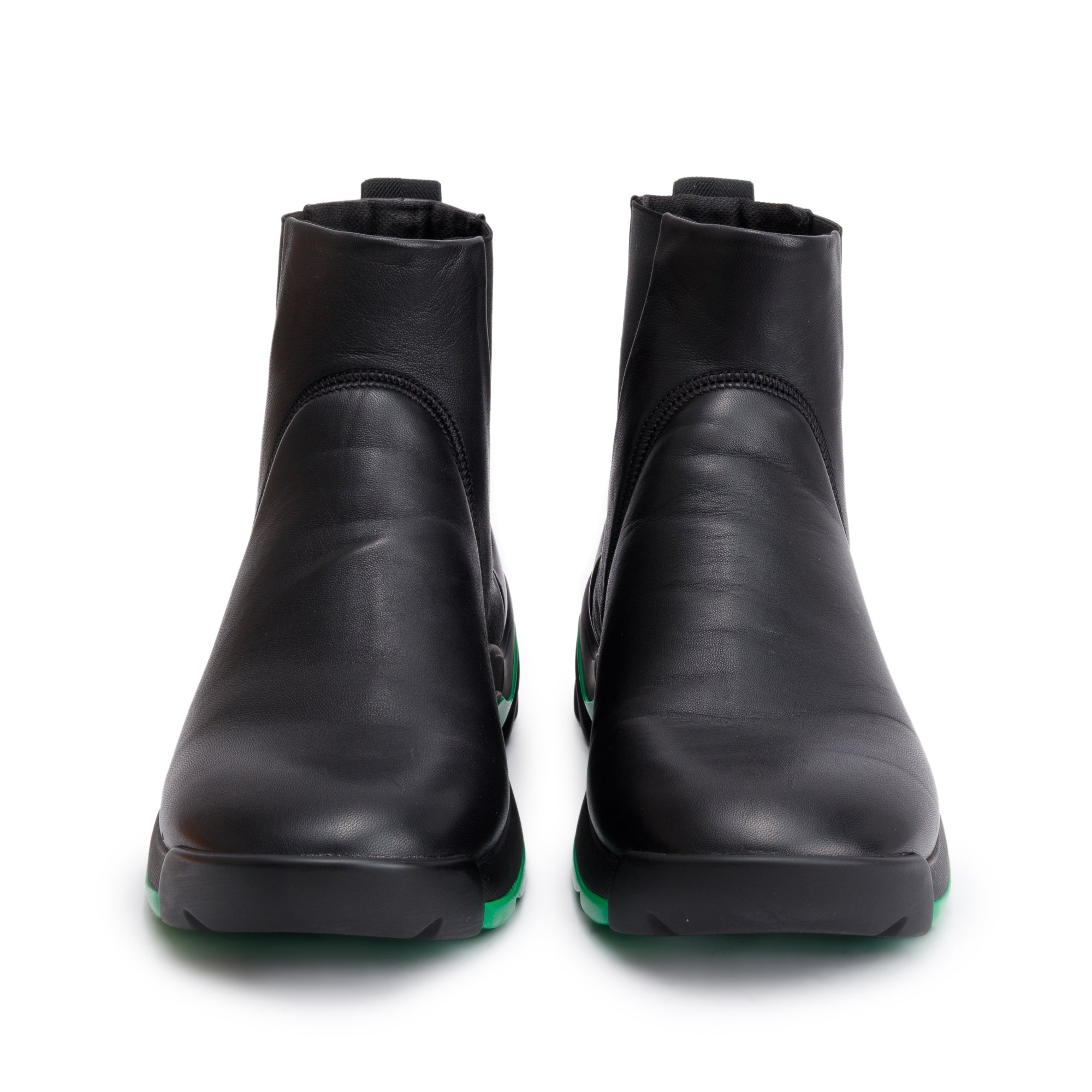 Bottega Veneta Black Nappa Leather Chelsea Boots, Size 40 w/ Box