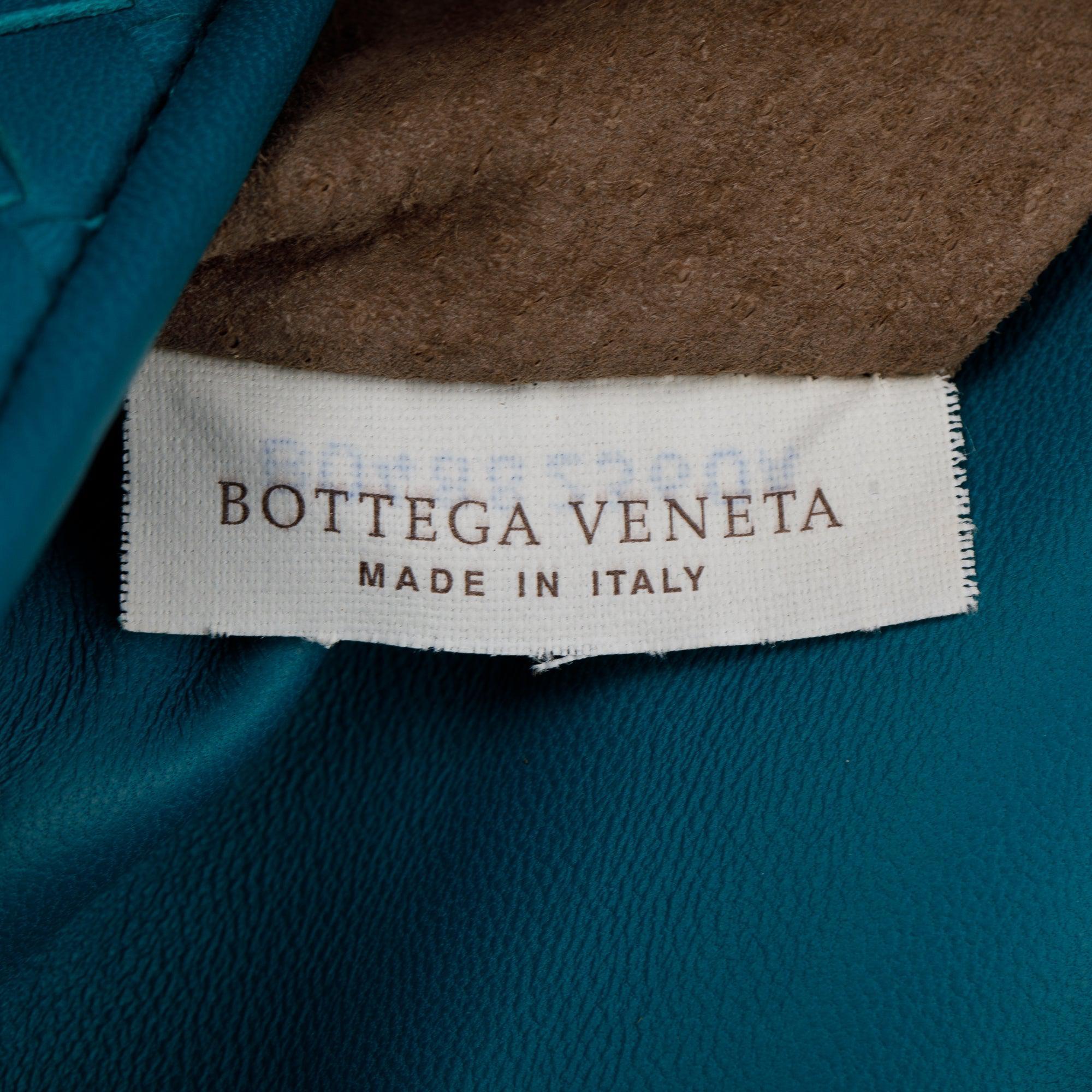 Bottega Veneta Blue Large Intrecciato Olimpia Bag