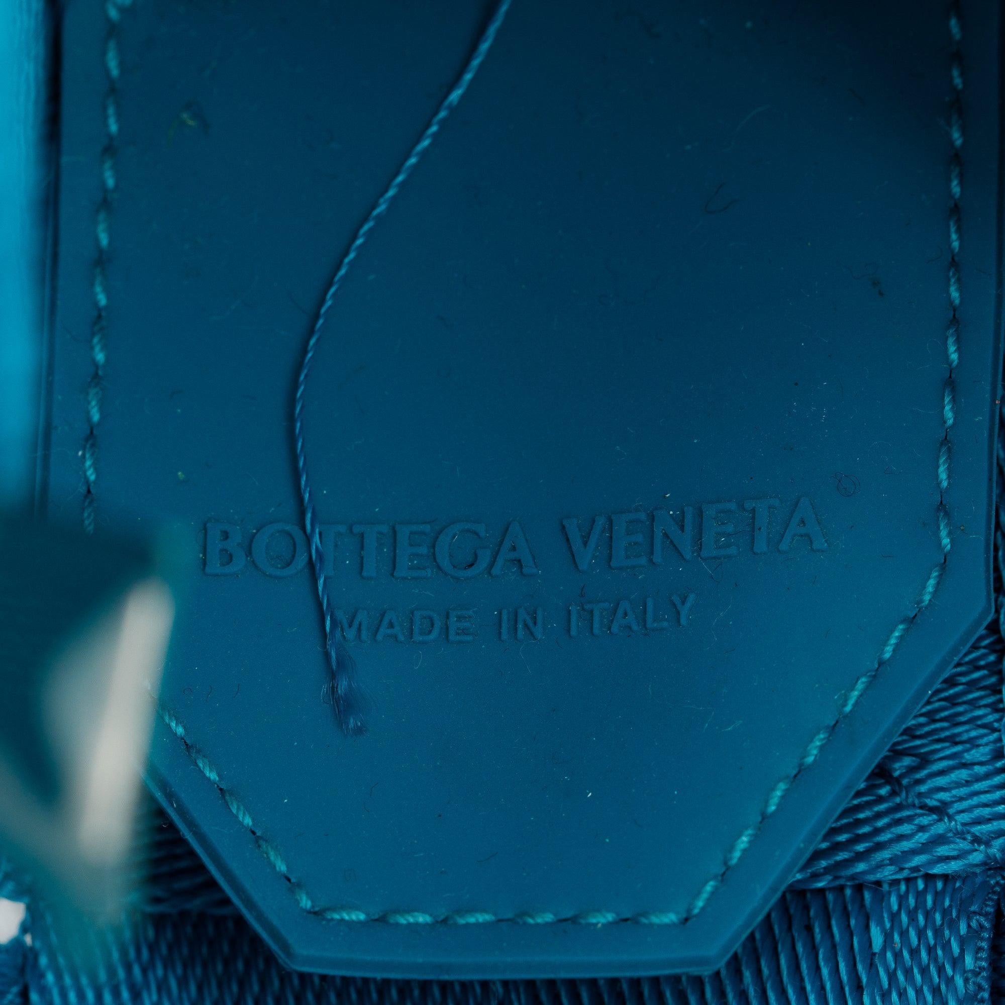 Bottega Veneta Blue Webbing Intrecciato Cassette Bag