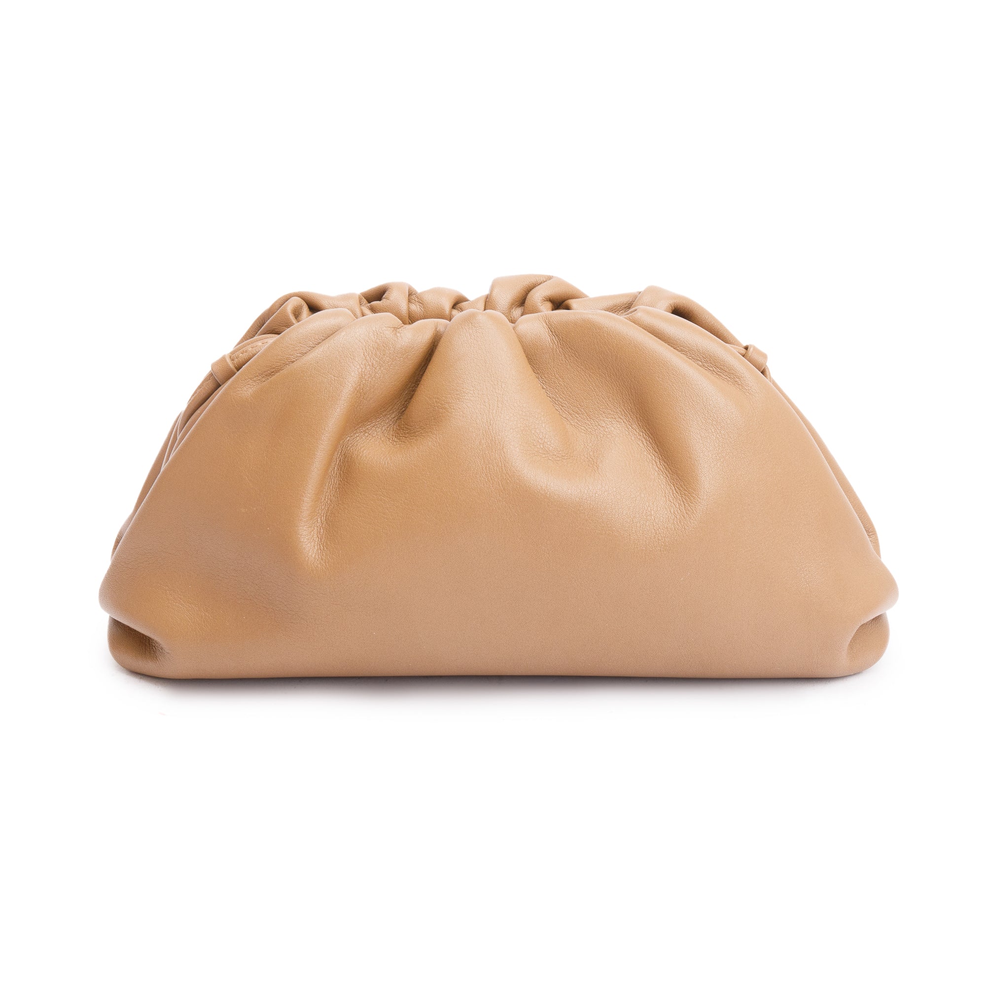 Bottega Veneta Brown Calfskin Leather The Mini Pouch