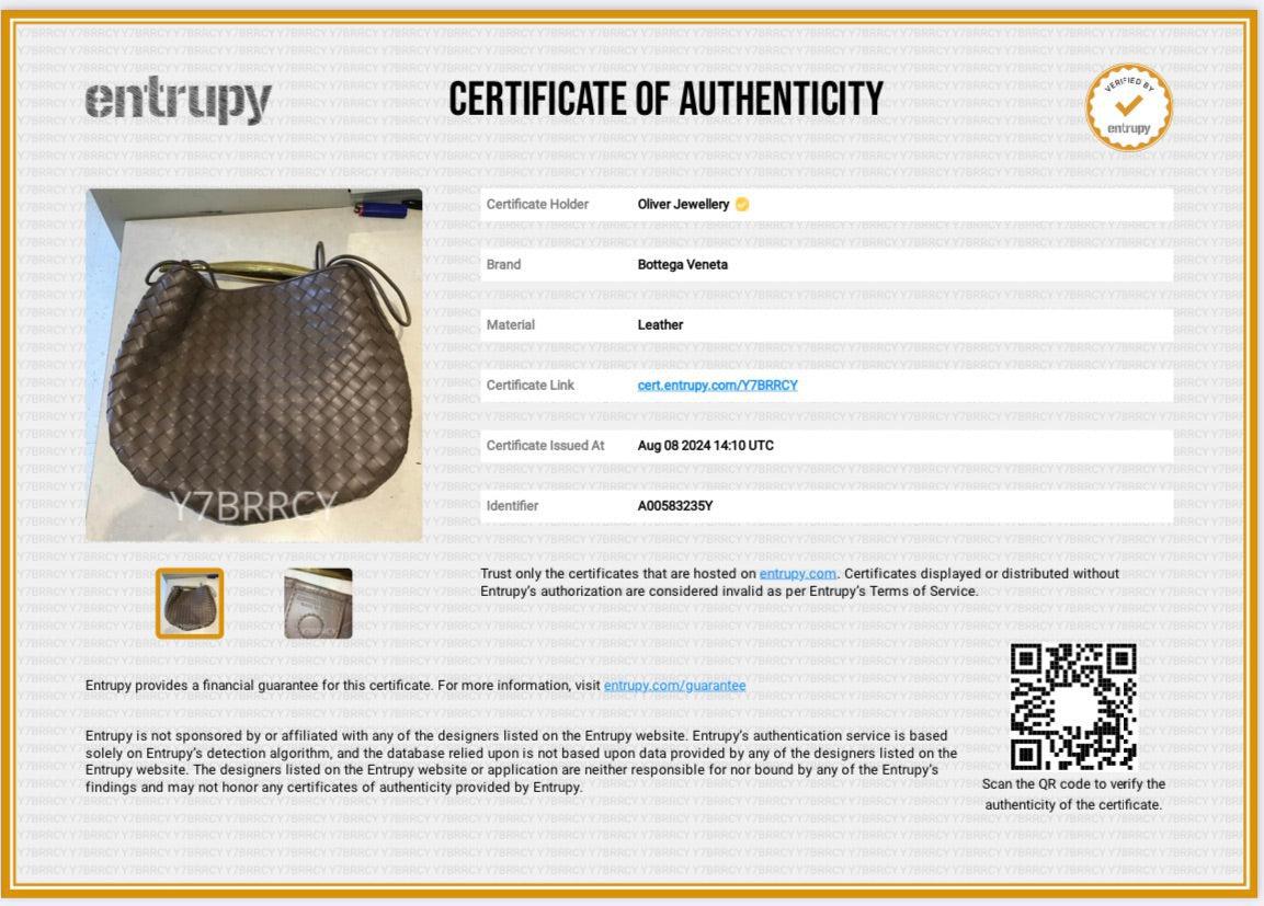 Bottega Veneta Brown Intrecciato Lambskin Leather Classic Sardine Bag