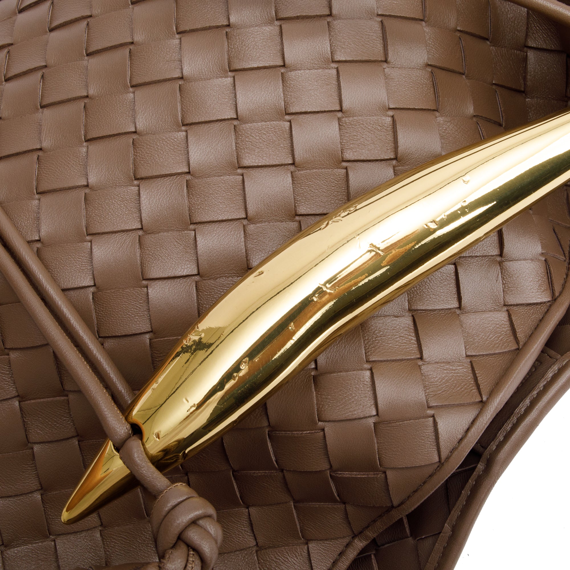 Bottega Veneta Brown Intrecciato Lambskin Leather Classic Sardine Bag