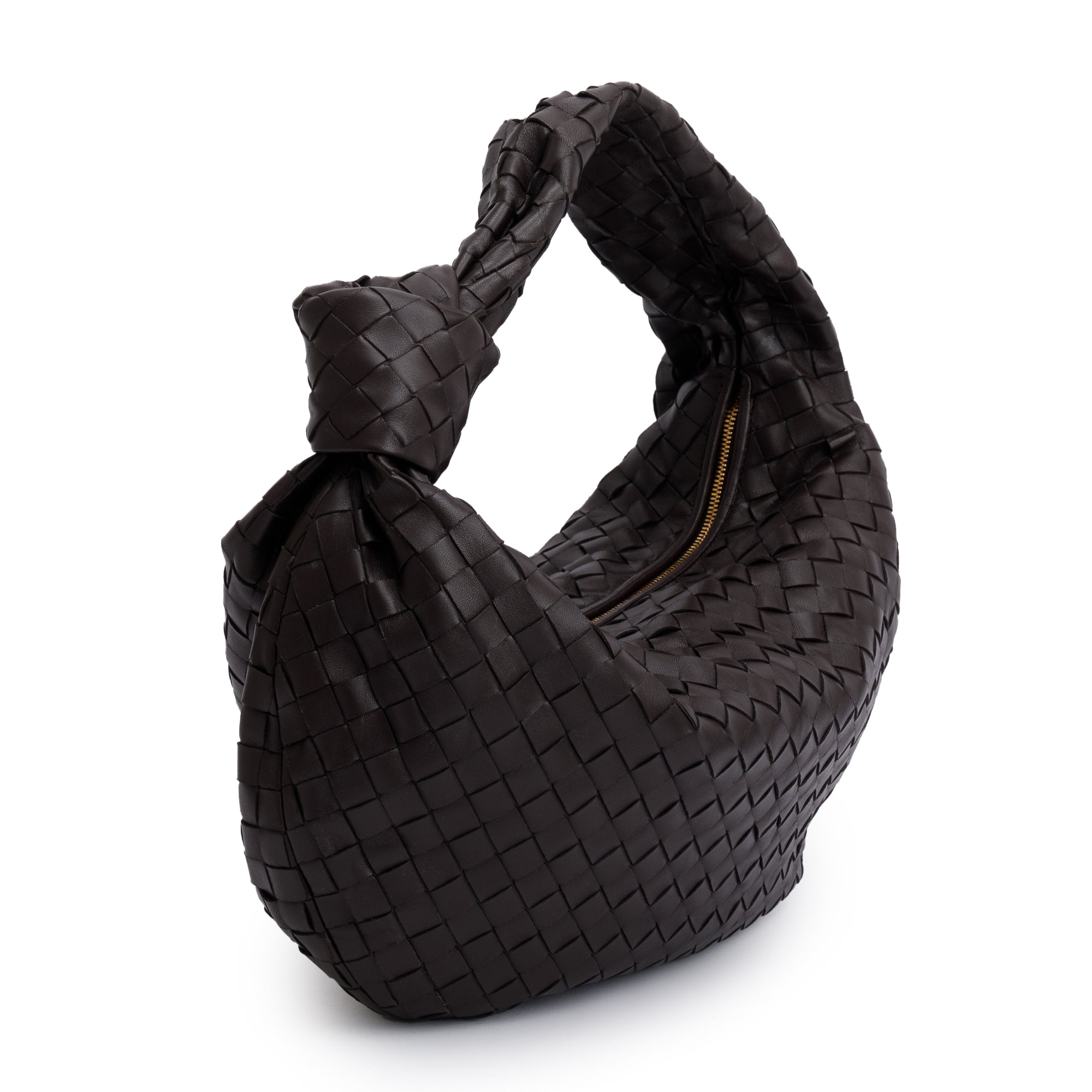 Bottega Veneta Brown Intrecciato Leather Large Jodie Bag