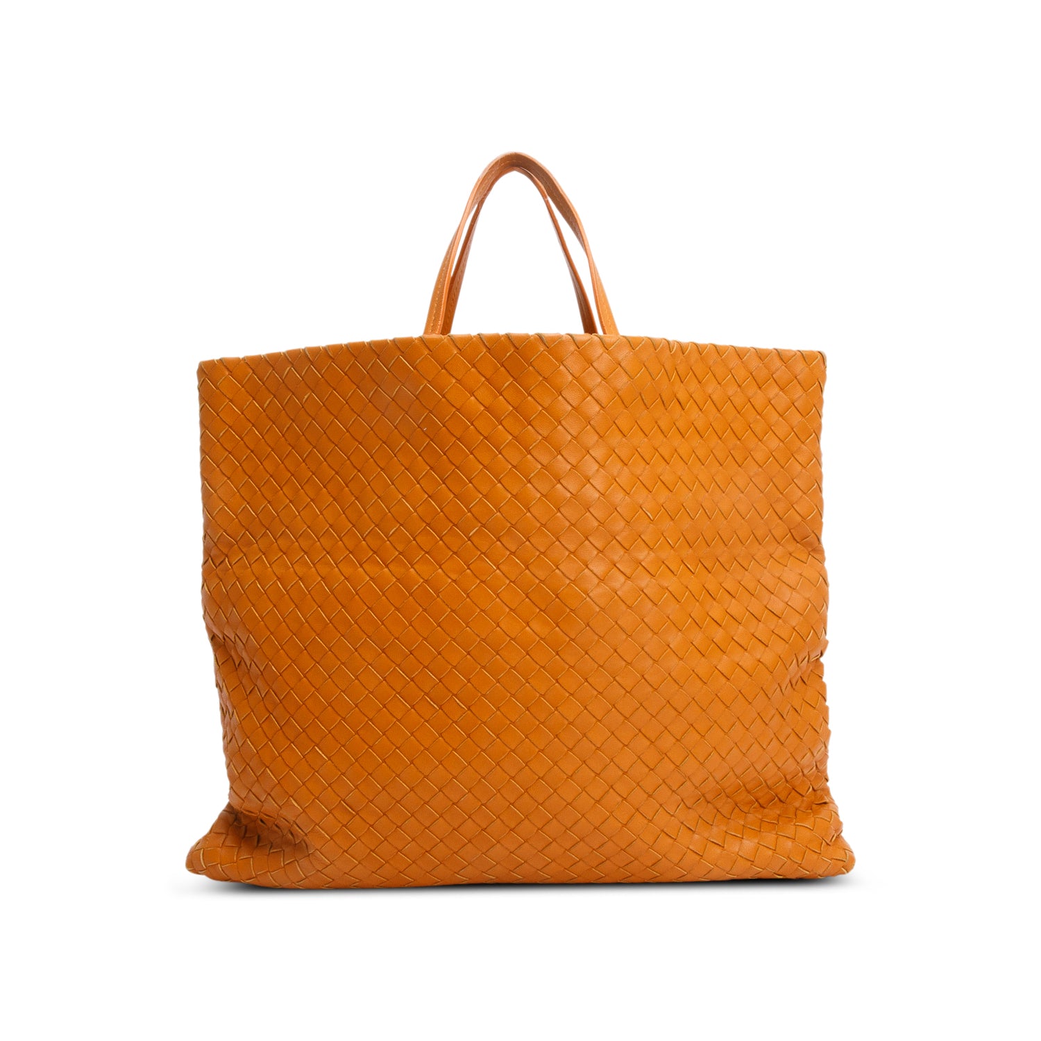 Bottega Veneta Brown Intrecciato Leather Tote w/ Strap