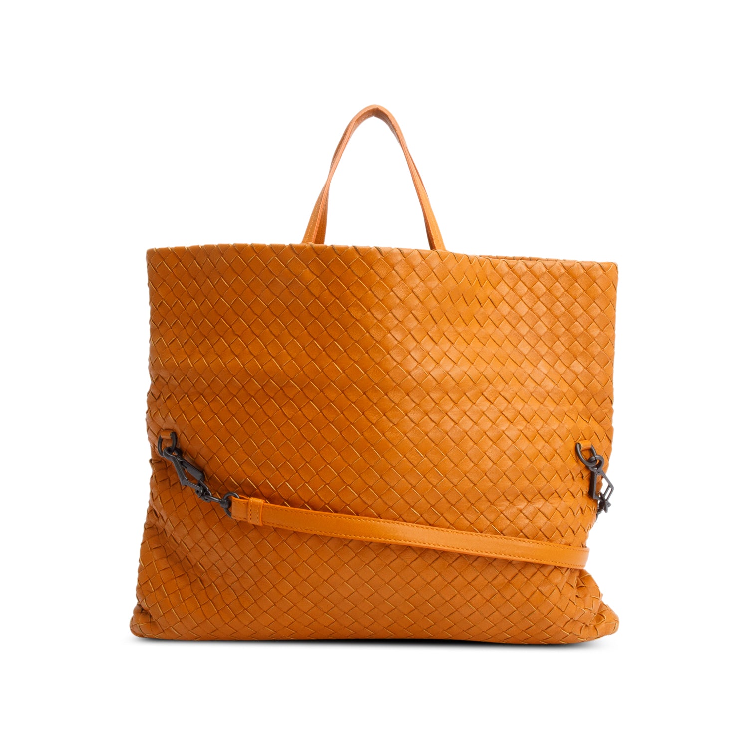 Bottega Veneta Brown Intrecciato Leather Tote w/ Strap