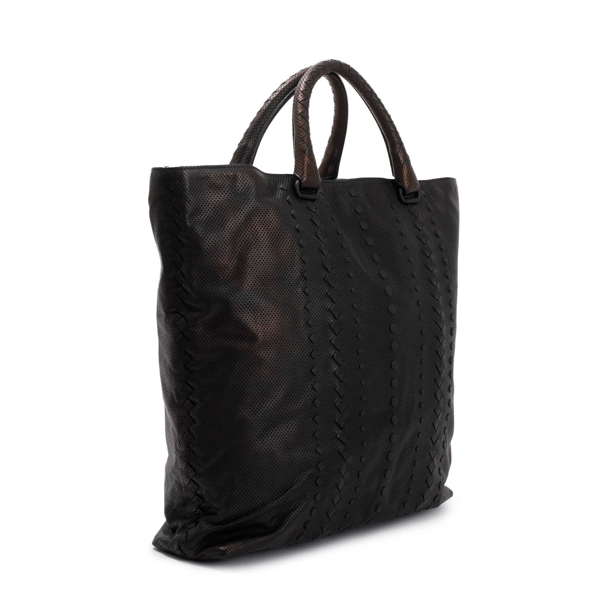 Bottega Veneta Brown Perforated Nappa Leather Tote