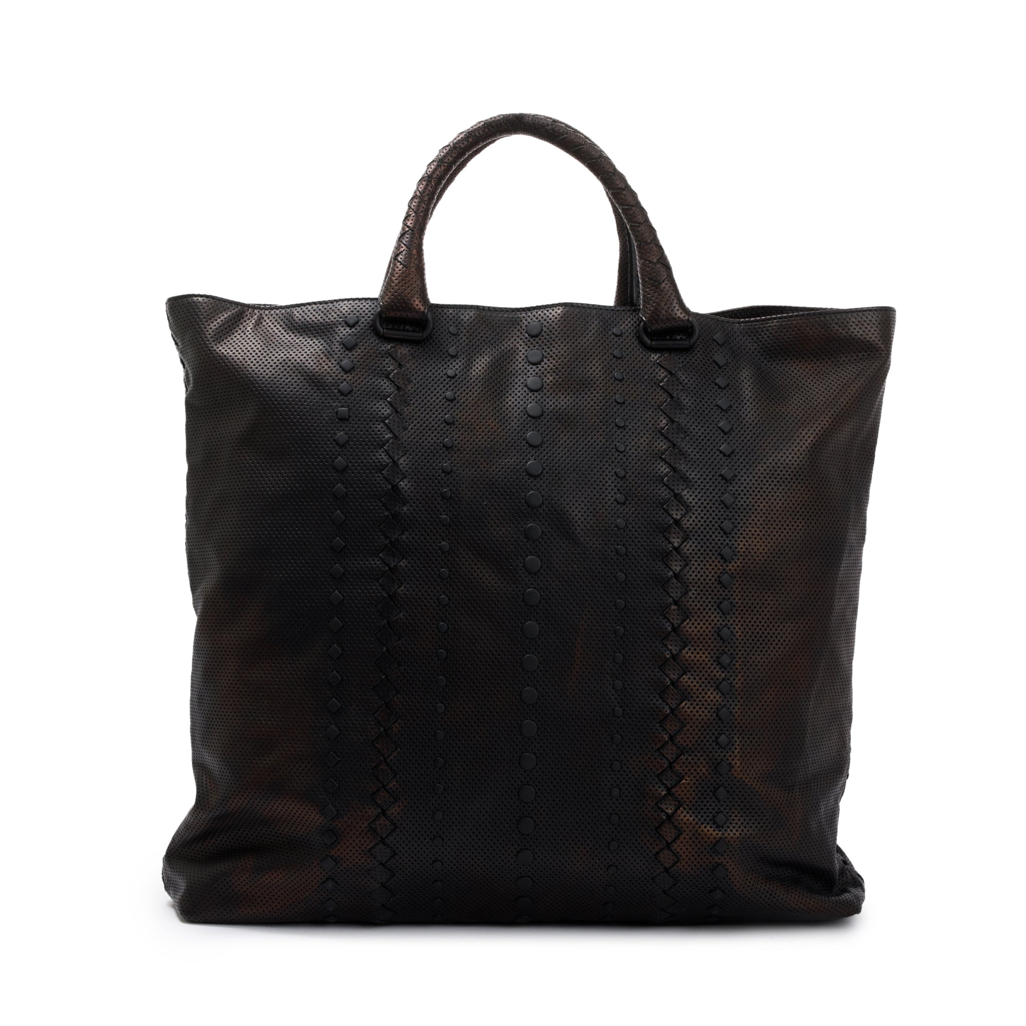 Bottega Veneta Brown Perforated Nappa Leather Tote